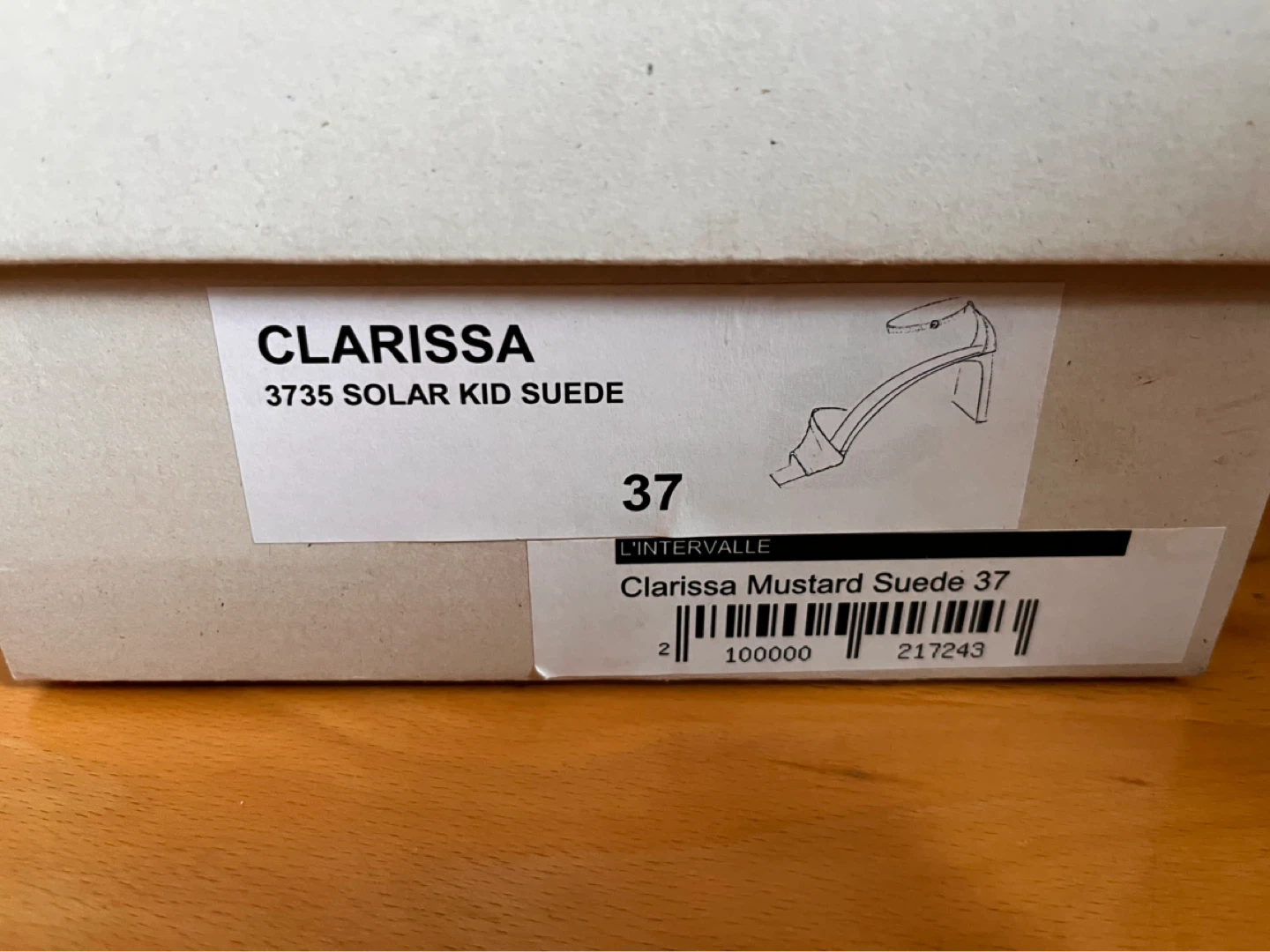 NEW Size 37 L'Intervalle Mustard Suede Heels - photo 3