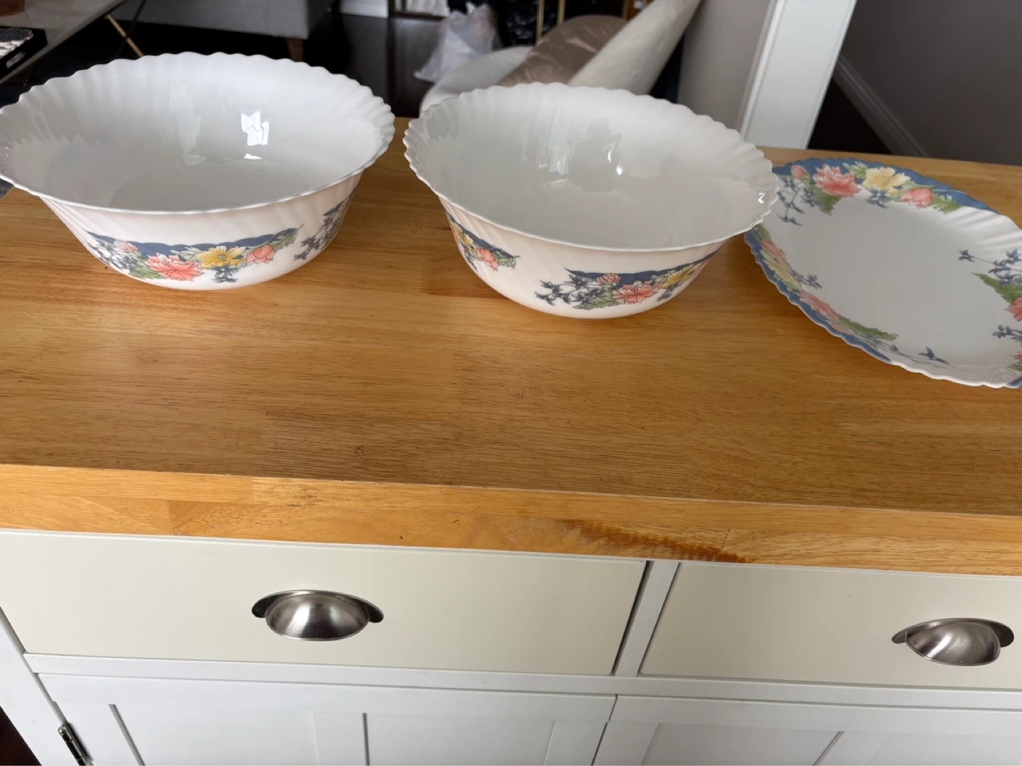 Dinnerware Set with Serving Bowls and Platter - photo 2