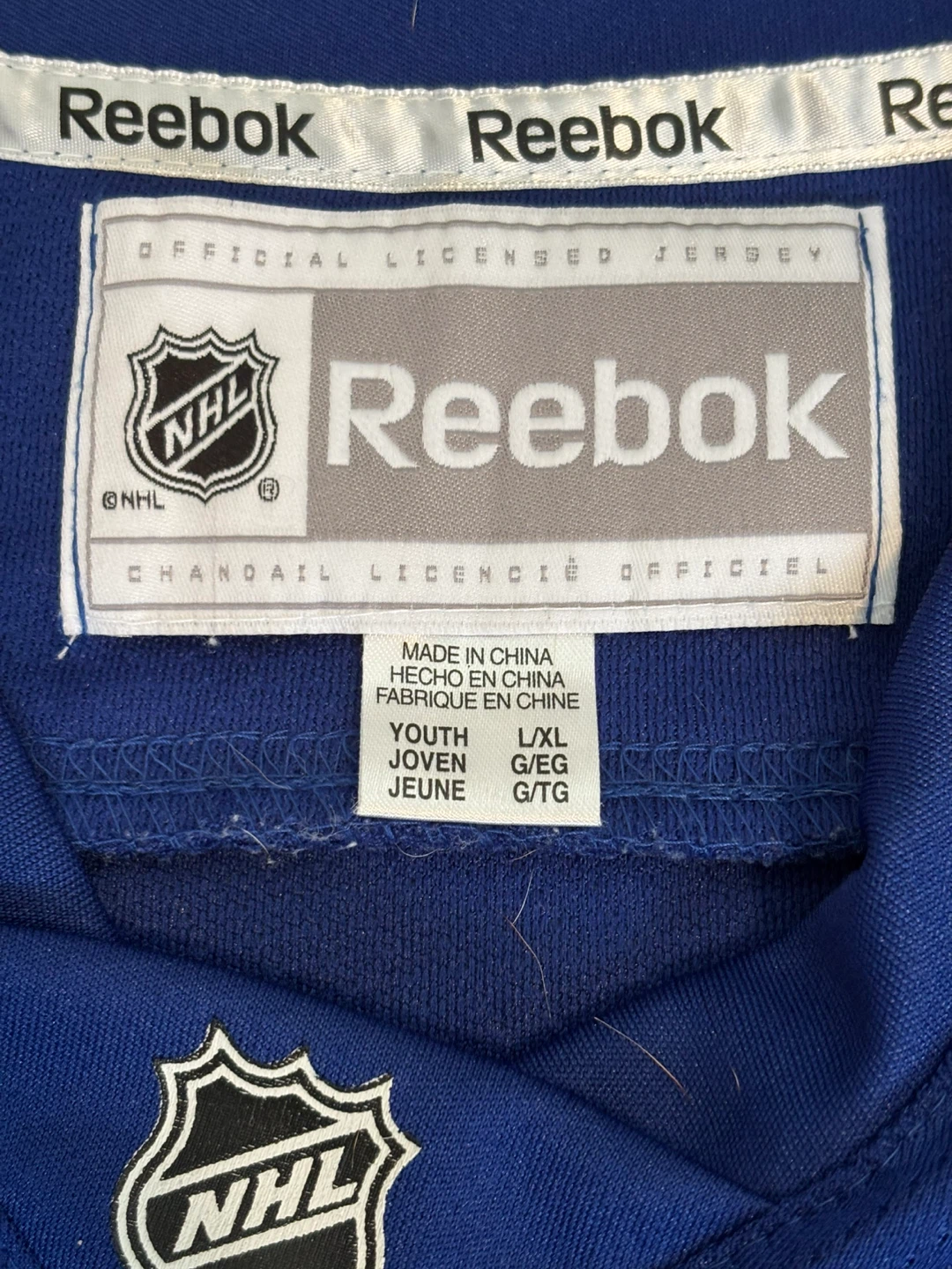 Reebok Vancouver Canucks Luongo #1 Youth L/XL Hockey Jersey - photo 4