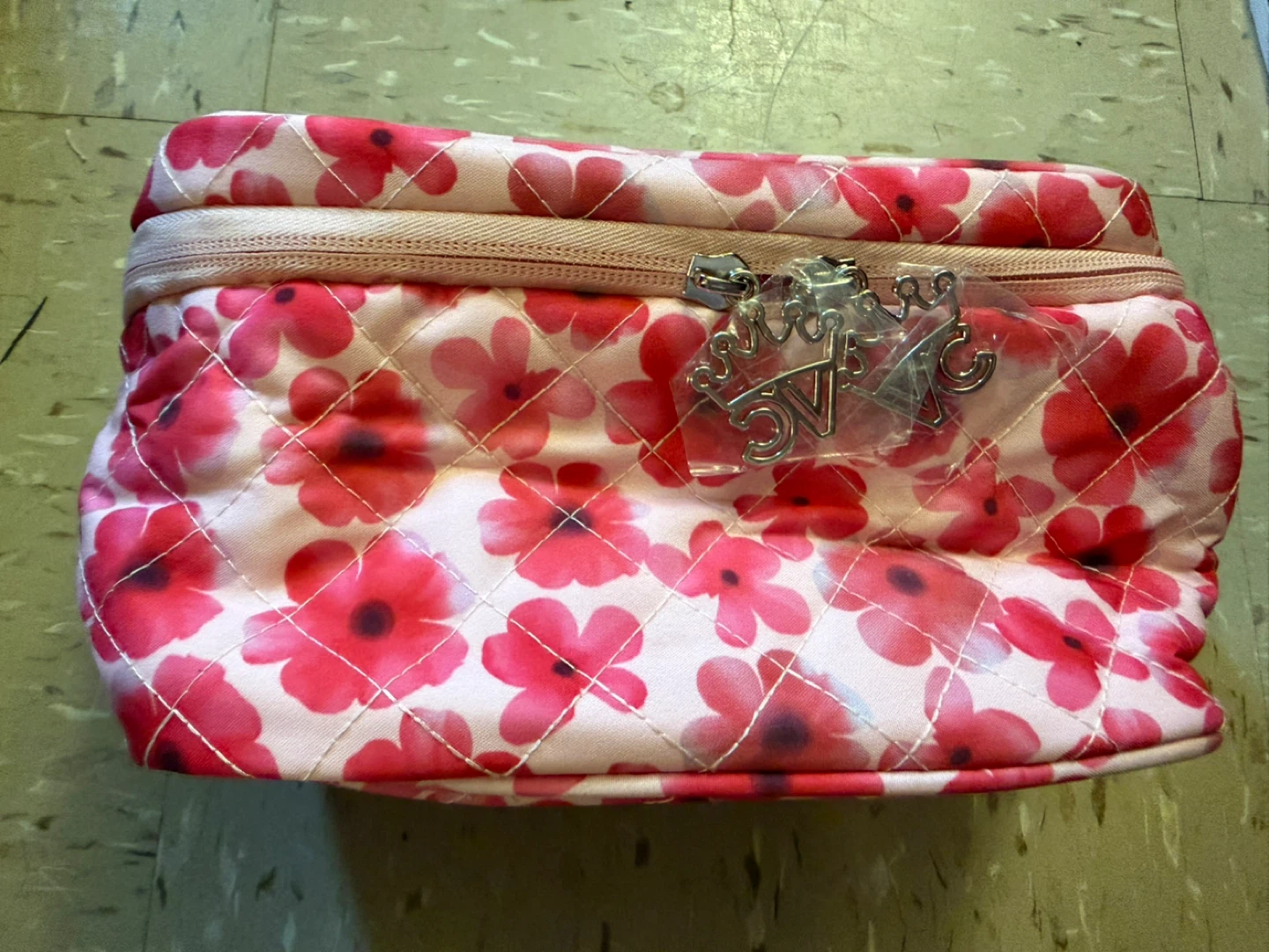 Velvet Caviar Pink Floral Makeup Bag - photo 2