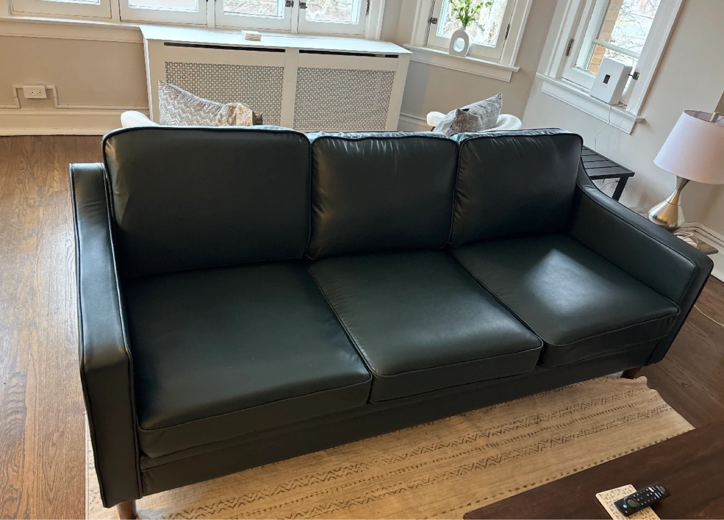 Ebern Designs Azriah 80.31" Faux Leather Sofa