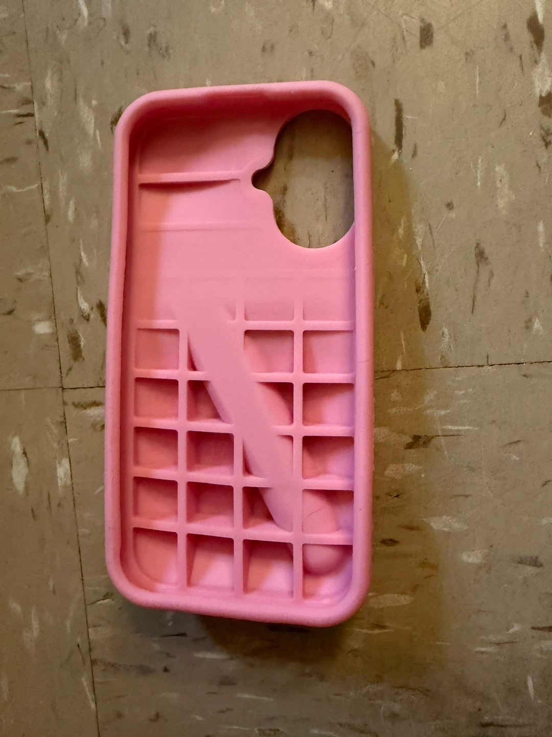 Pink Silicone iPhone 16 Case with Grip - photo 2