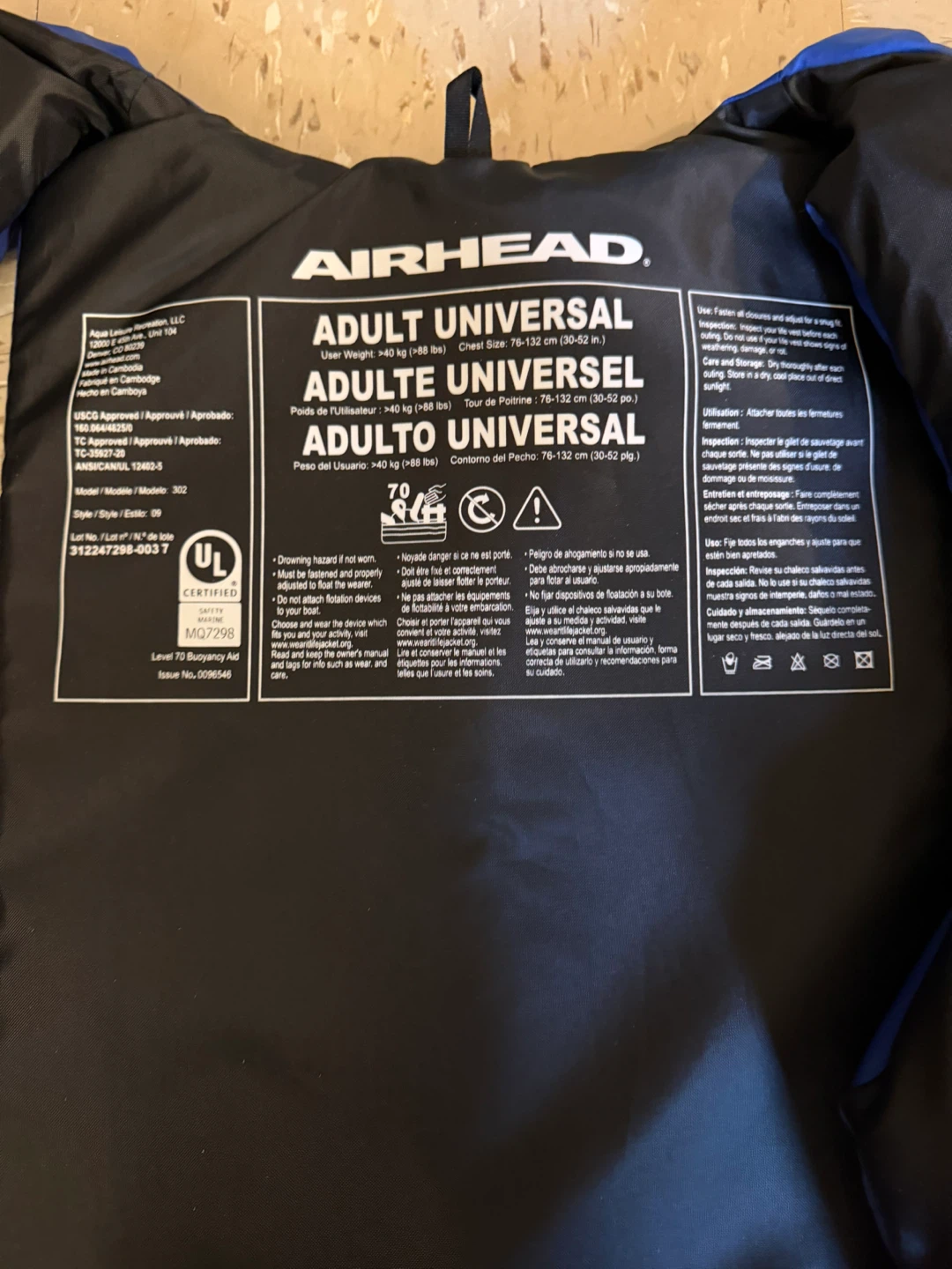 Airhead Adult Universal Life Vest - photo 2