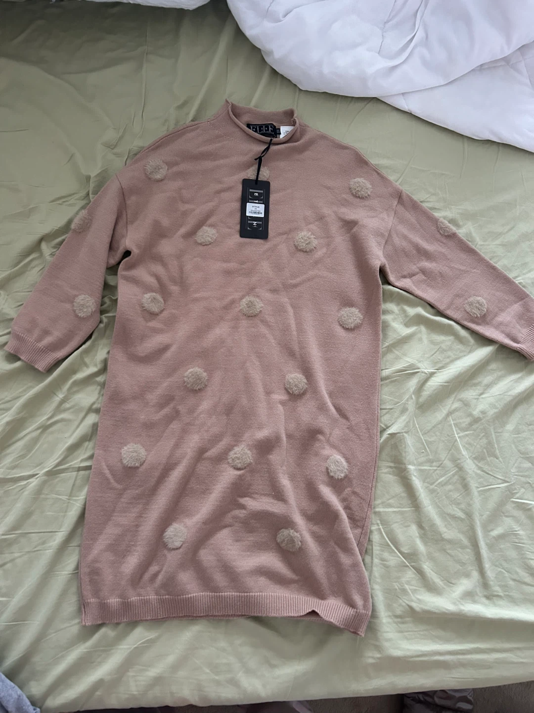 Beige sweater dress, brand new