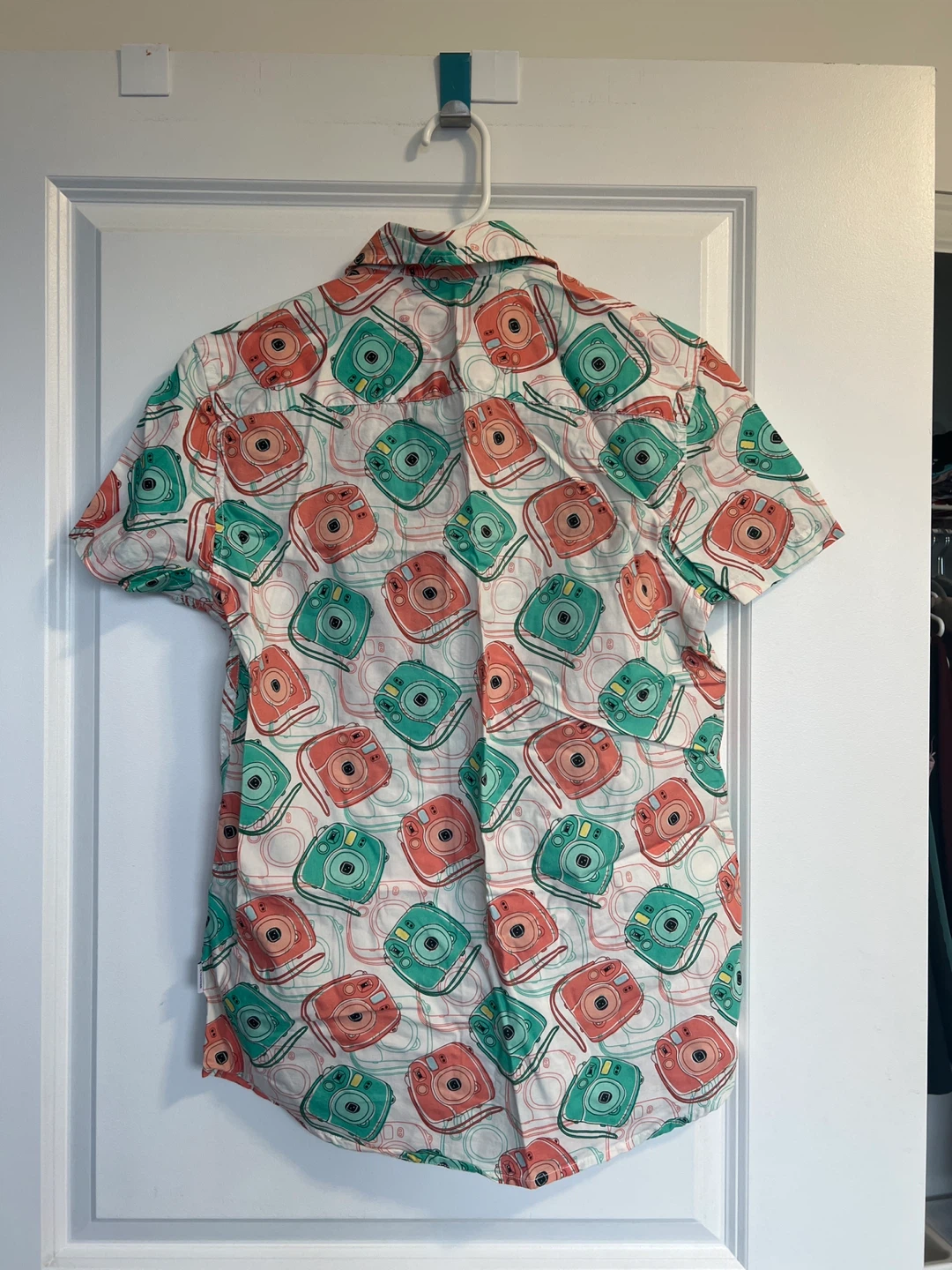 (New) Jack & Jones Slim Fit Short Sleeve Shirt - Camera Print - photo 2