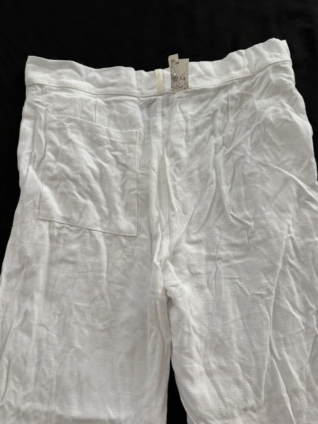 Linen Blend Wide Leg Pants - photo 5