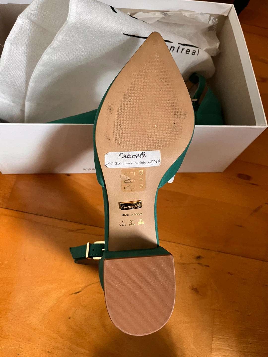 NEW Size 6 Emerald Suede Nubuck Heels - photo 2