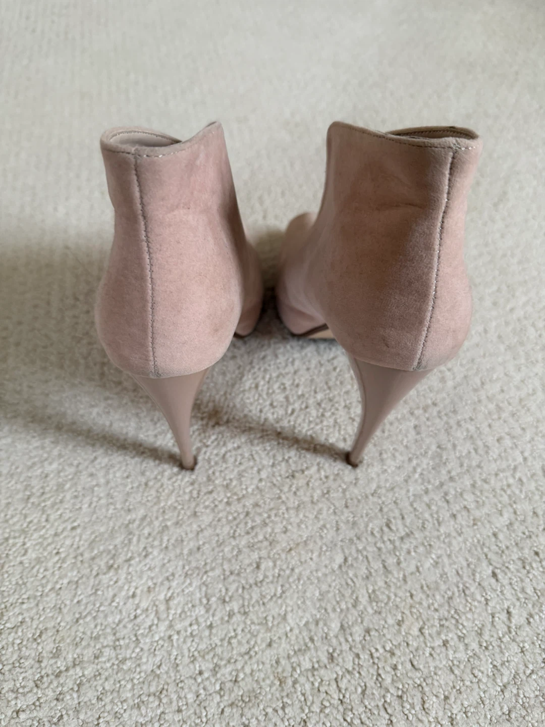 Pink Suede Peep-Toe shoes - photo 3