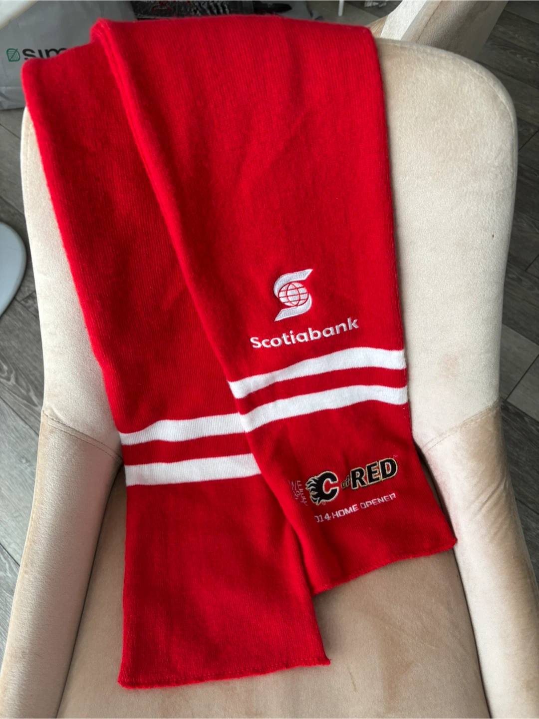 Brand New Calgary Flames "We are RED" Scarf
