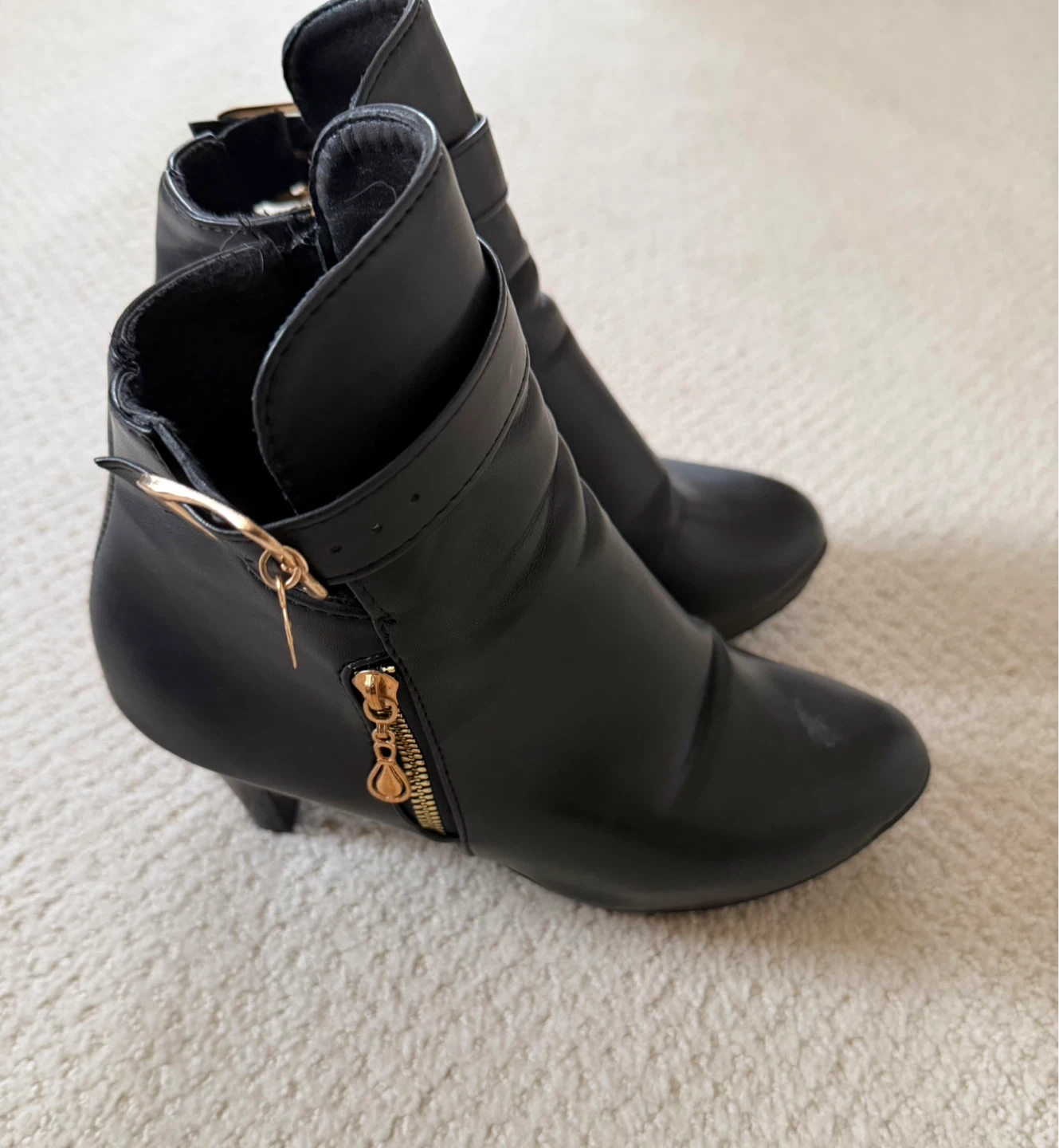 Black Heeled Ankle Boots - photo 2