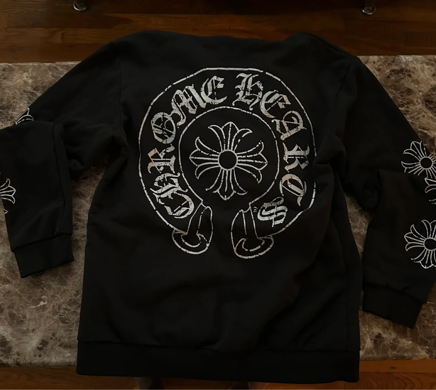 Chrome Hearts Black Zip-Up Hoodie
