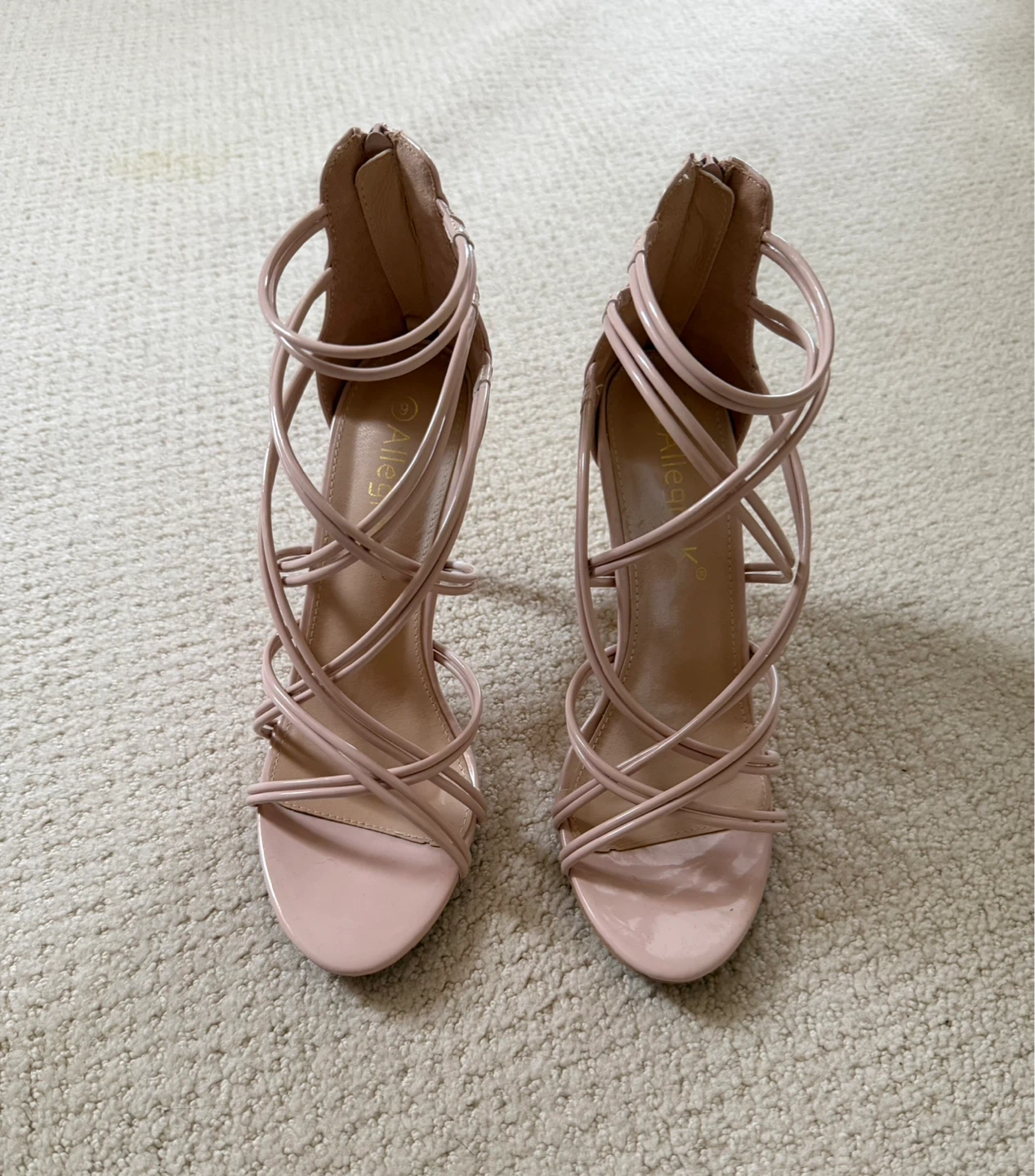Strappy Heels - Pale Pink