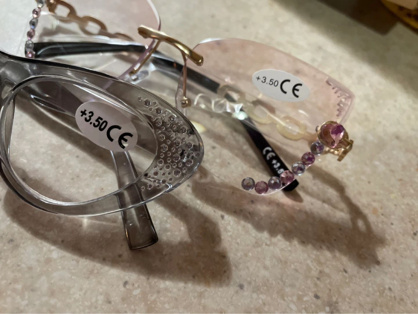 2 Pairs Fancy Reading Glasses +3.50 CE - photo 2