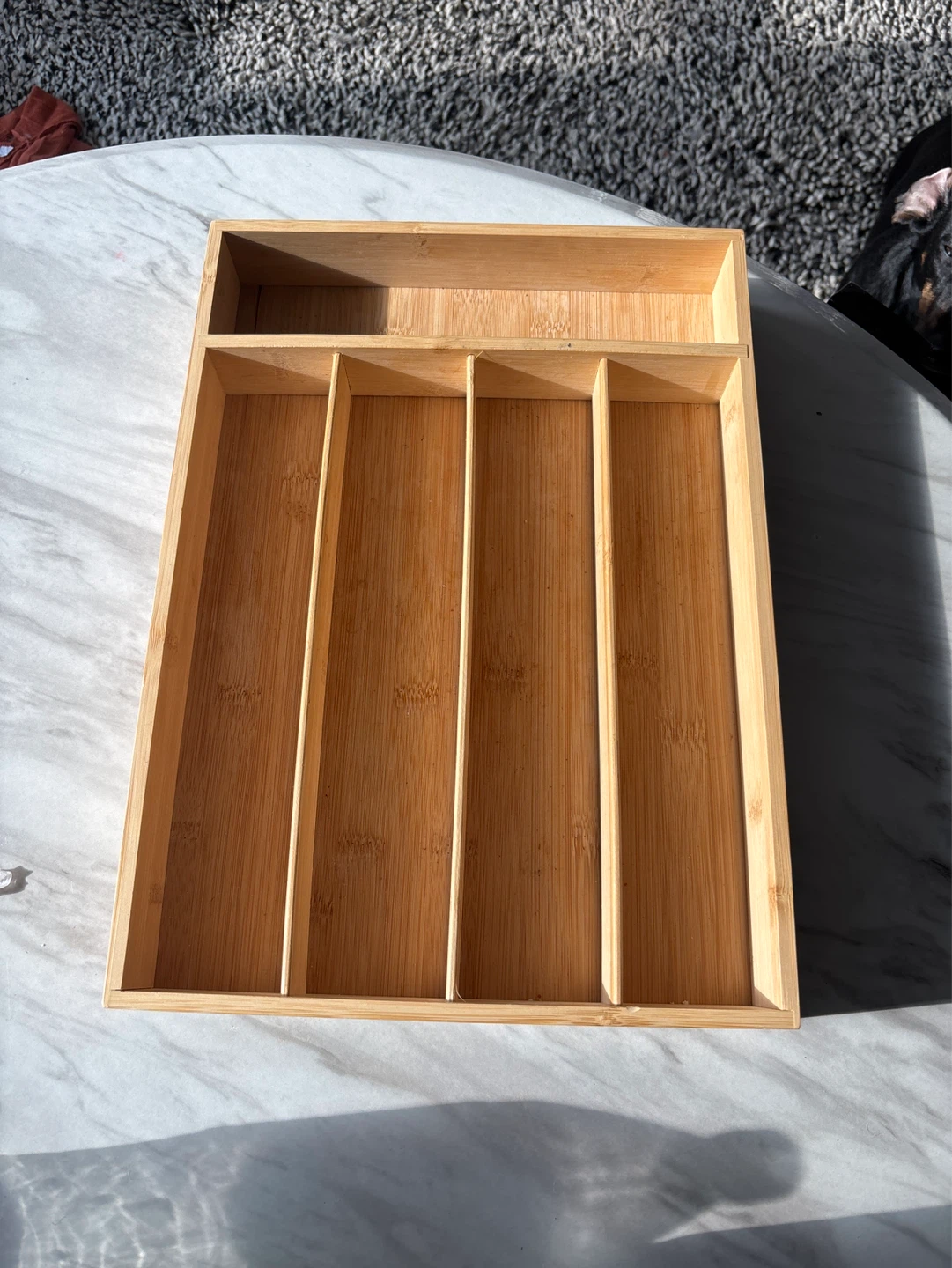 Bamboo Cutlery Drawer Organizer