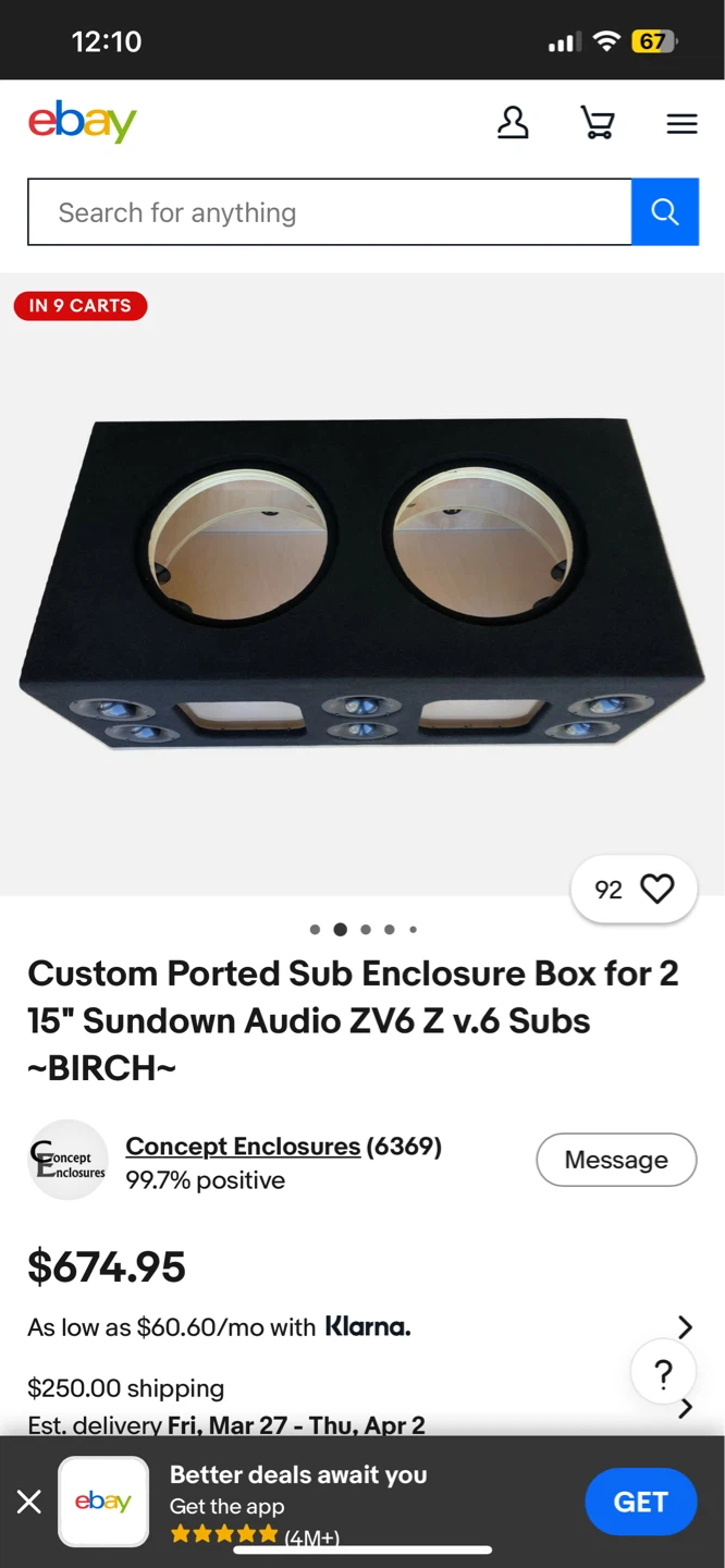Kicker 15" Subwoofer Box - photo 3