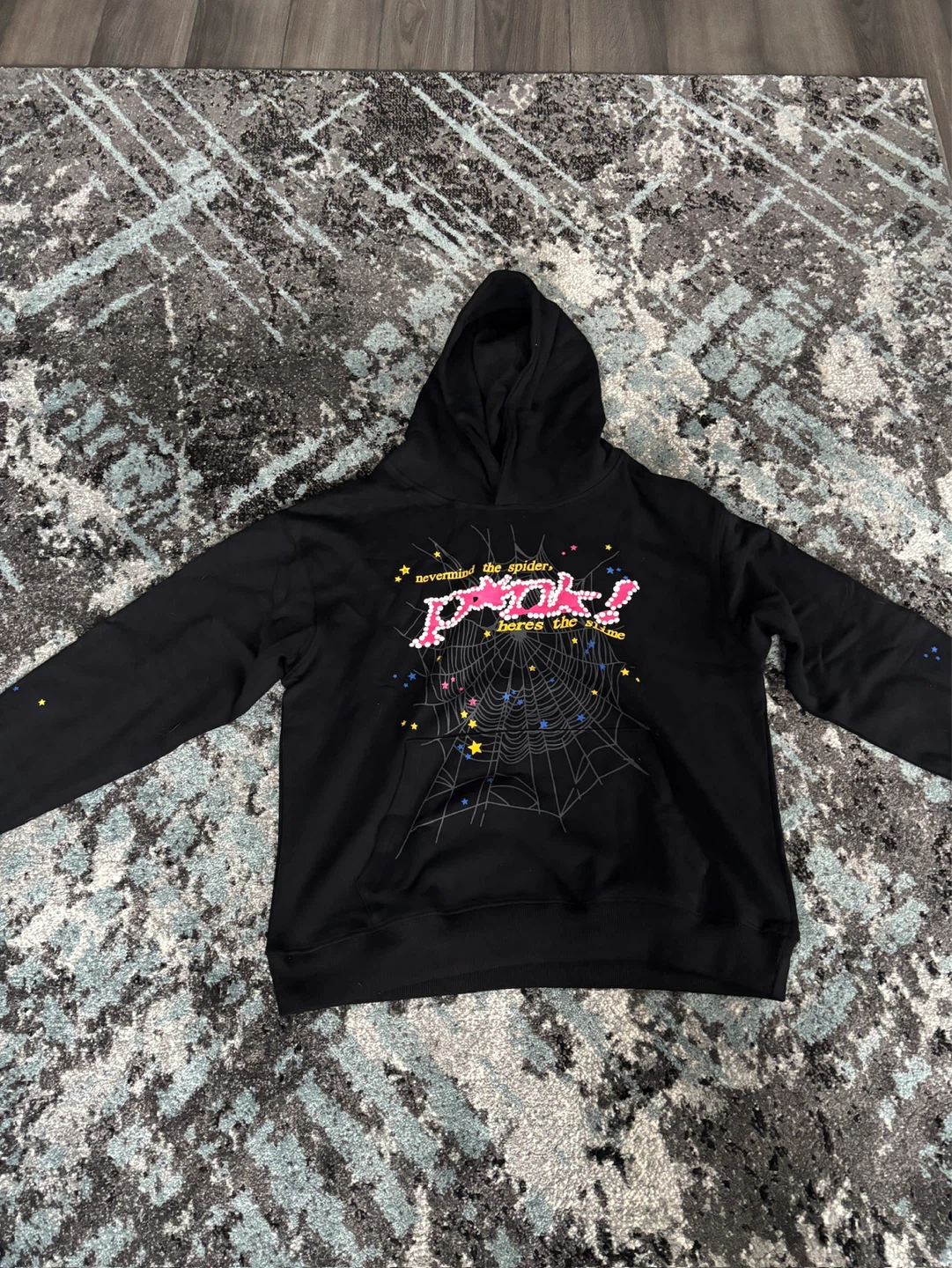 1:1 Black SPIDER  P*NK Hoodie size M