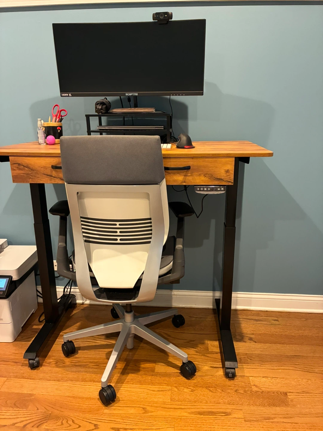 Adjustable Standing Desk with Drawers (moving sale)