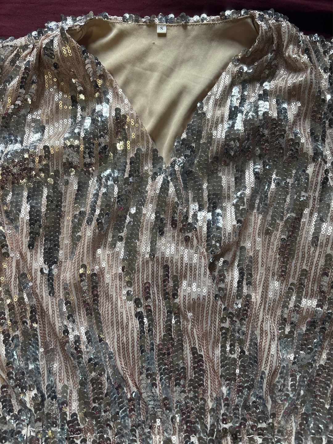 Sparkly Sequined Long Sleeve Top - photo 2