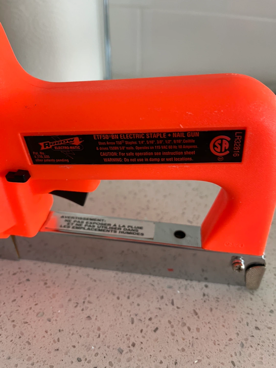 Arrow ETF50BN Electric Staple & Nail Gun - photo 2