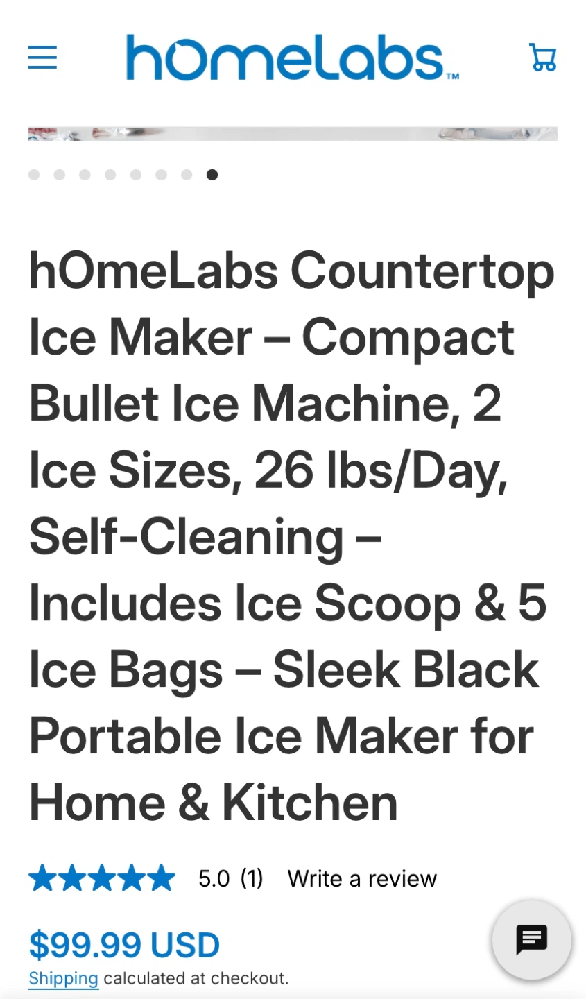 hOmeLabs Countertop Ice Maker - photo 2