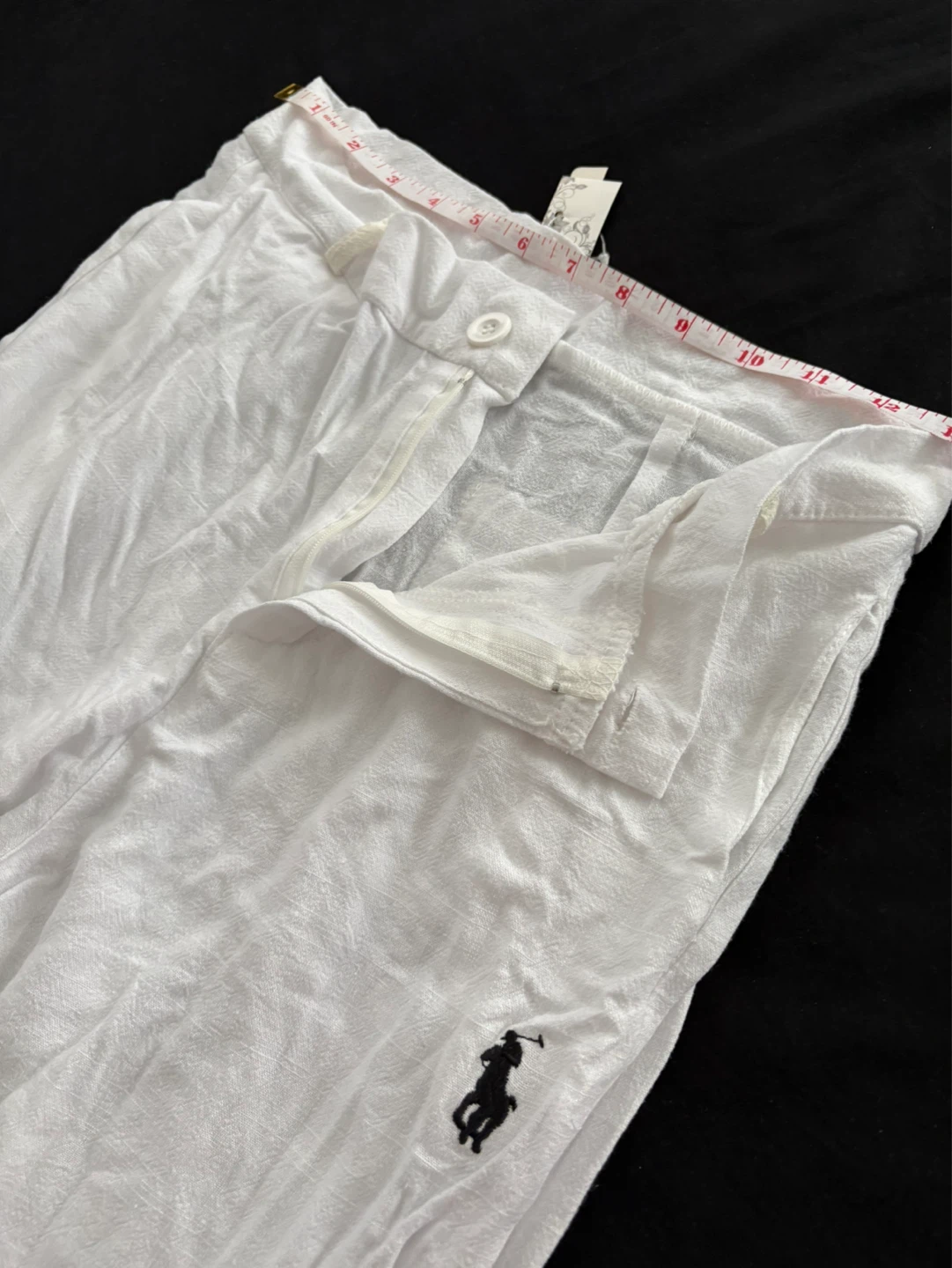 Polo Ralph Lauren White Linen Pants - photo 3