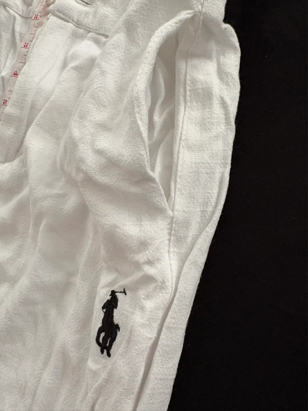 Polo Ralph Lauren White Linen Pants