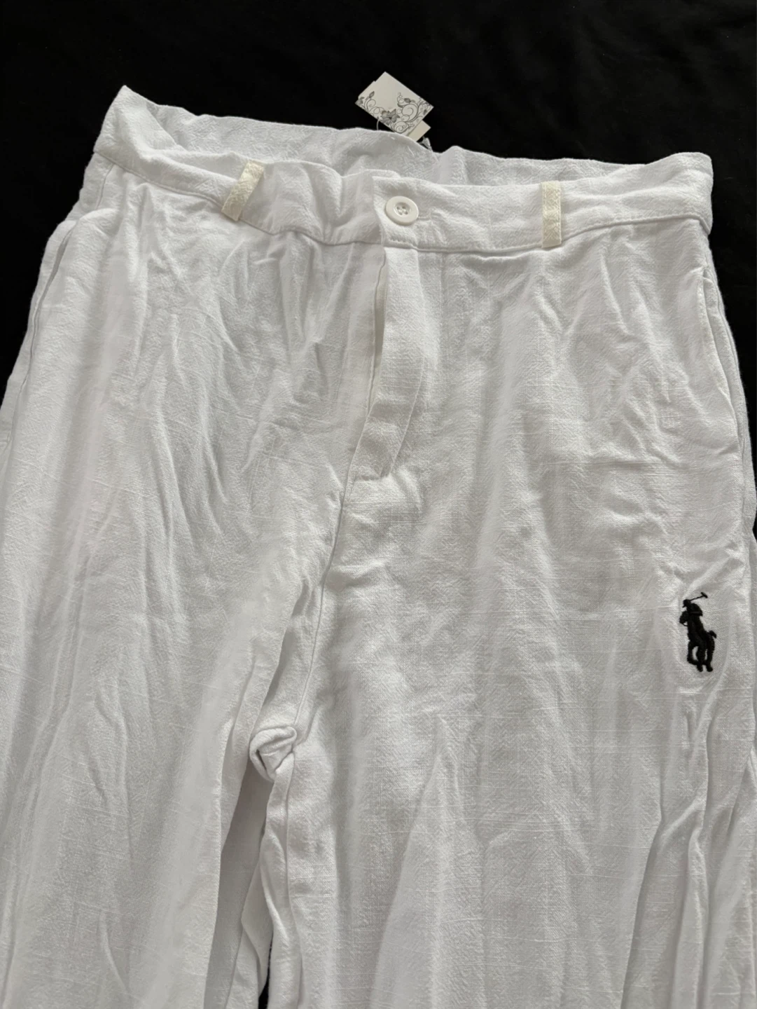 Polo Ralph Lauren White Linen Pants - photo 4