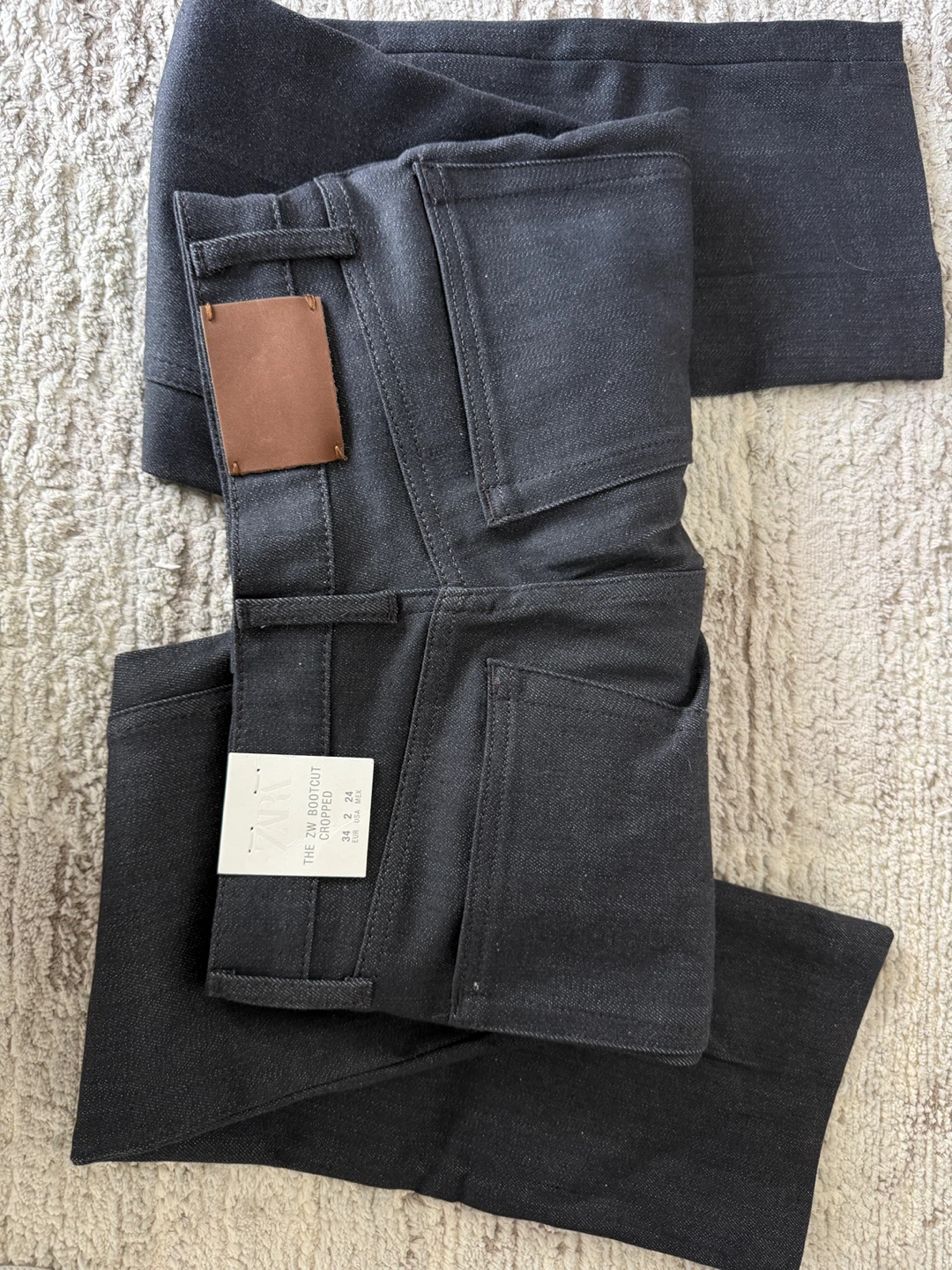 ZW Bootcut Cropped Jeans Charcoal Grey Size 34 - photo 3