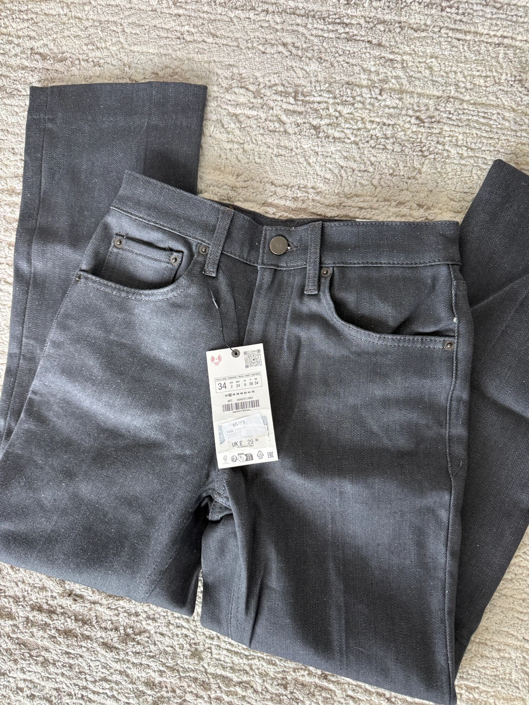 ZW Bootcut Cropped Jeans Charcoal Grey Size 34 - photo 2