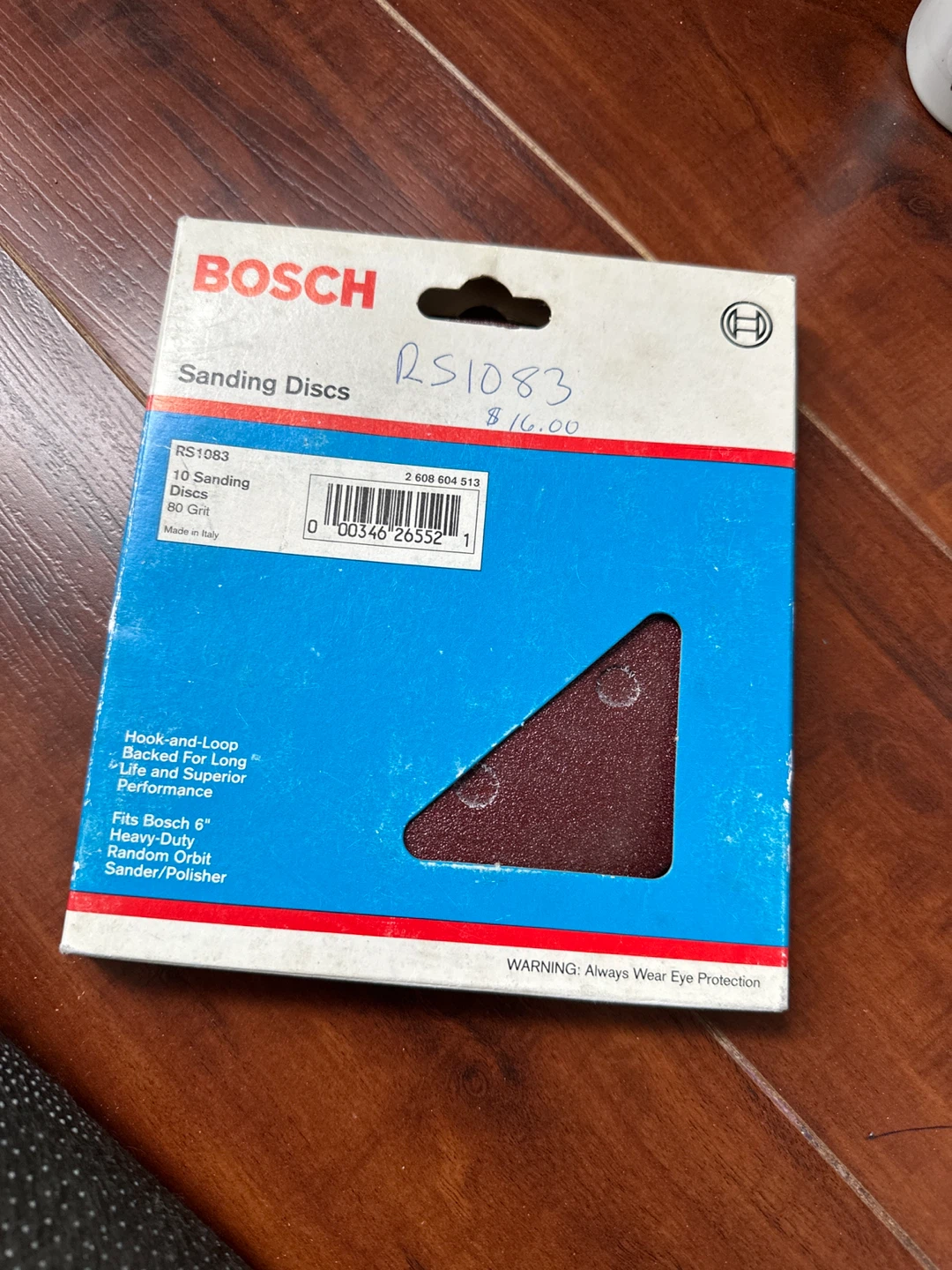 Bosch RS1083 Sanding Discs - 10 Pack, 80 Grit