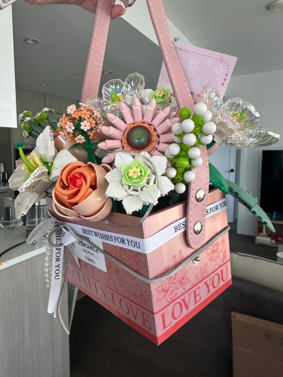 LEGO Style Flower Bouquet Building Set - photo 2