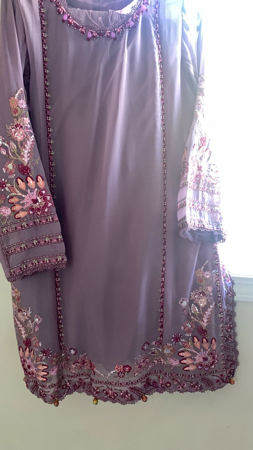 3pc chiffon dress