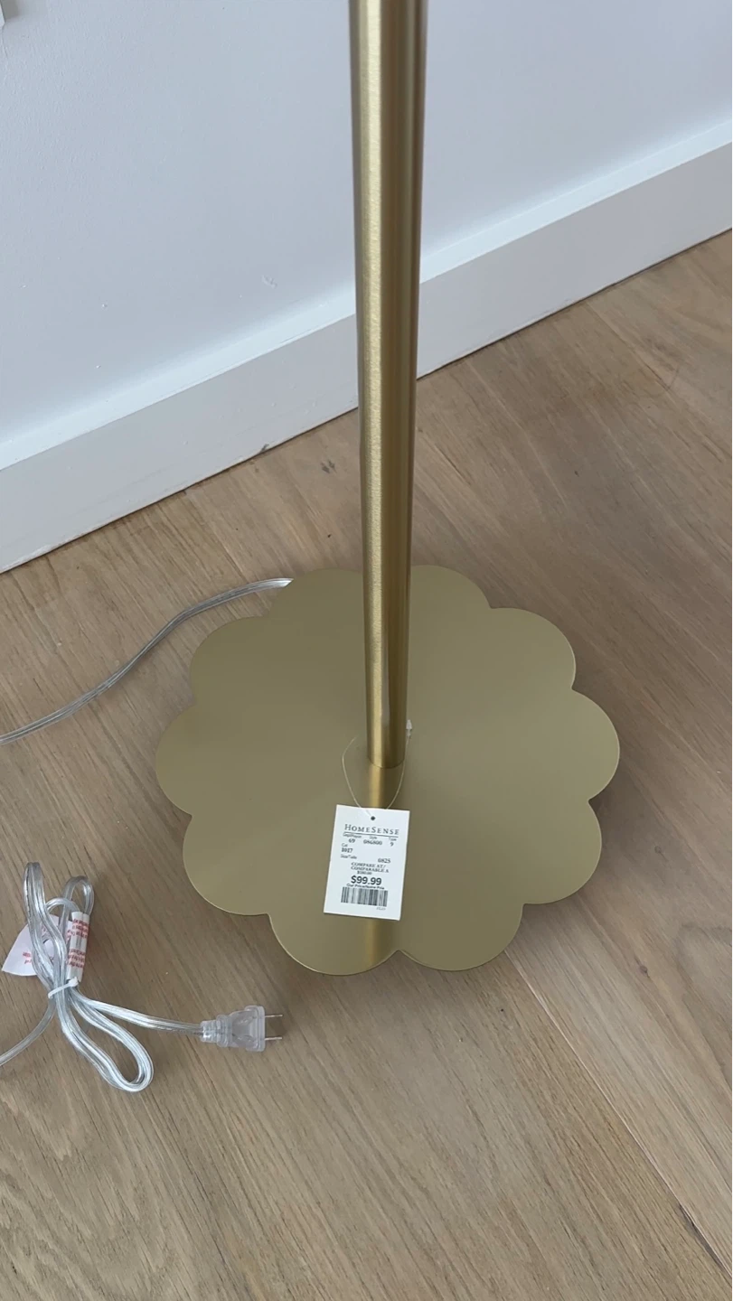 Gold Scalloped Floor Lamp - photo 5