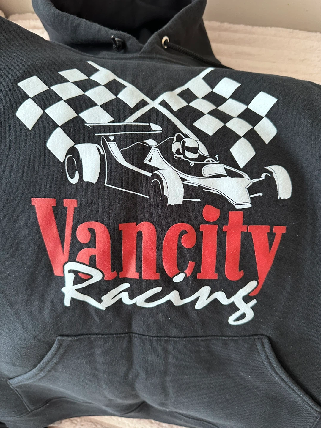 Vancity Original Black Racing Hoodie Size S- Purchased from Dipt