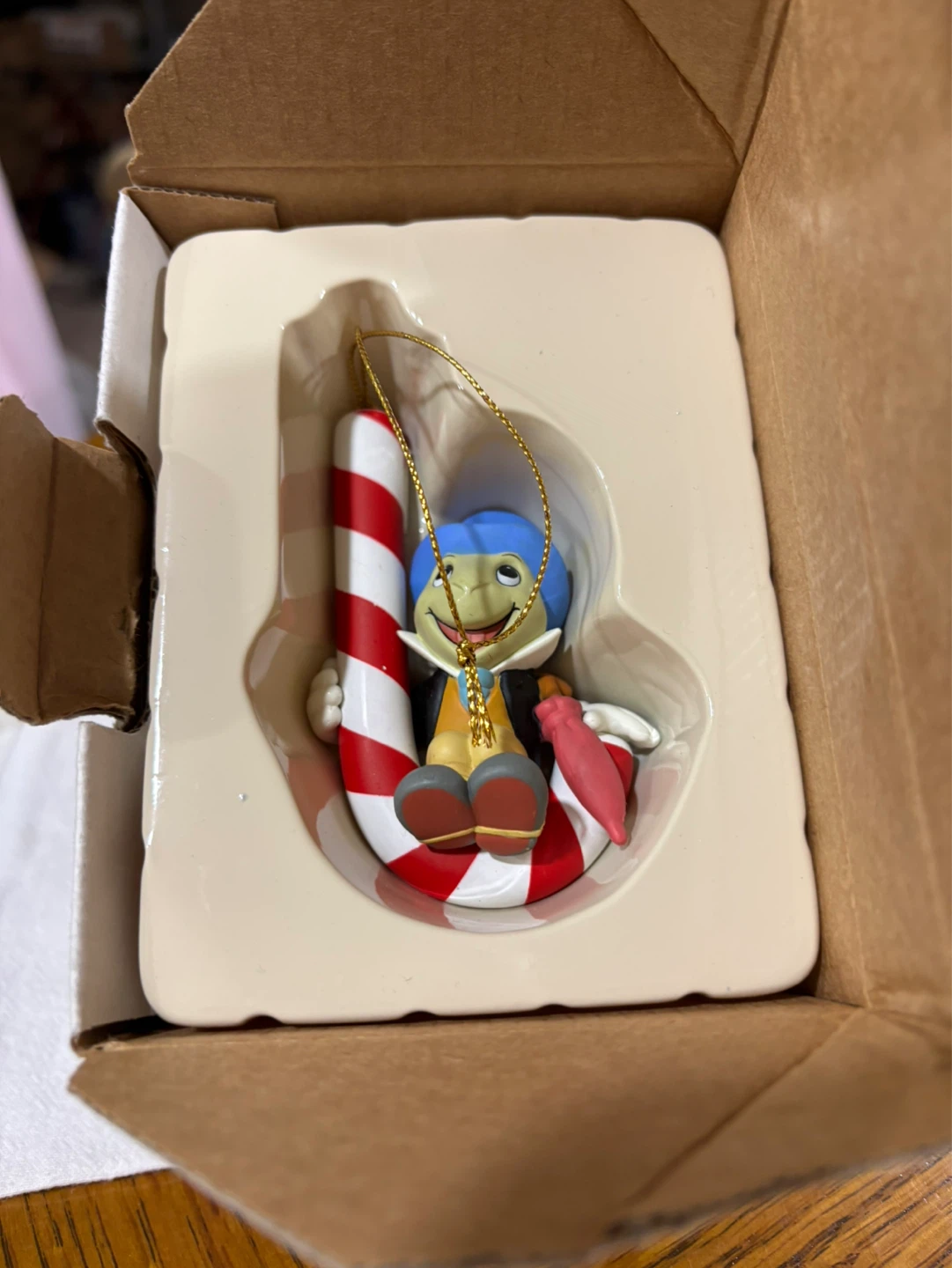 Jiminy Cricket Candy Cane Christmas Ornament - photo 3