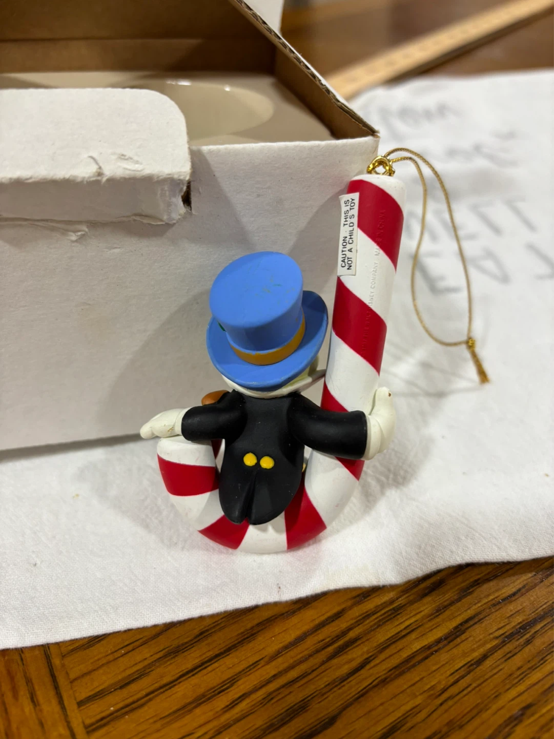 Jiminy Cricket Candy Cane Christmas Ornament - photo 2