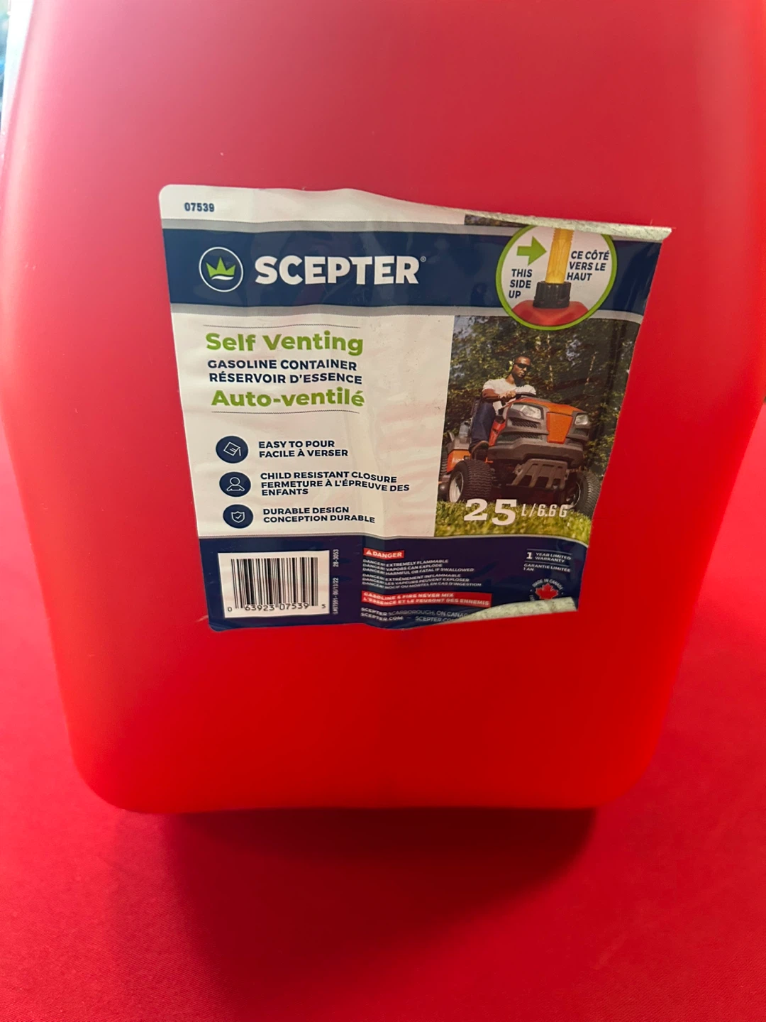 Scepter 25L Self Venting Gerry can - photo 2