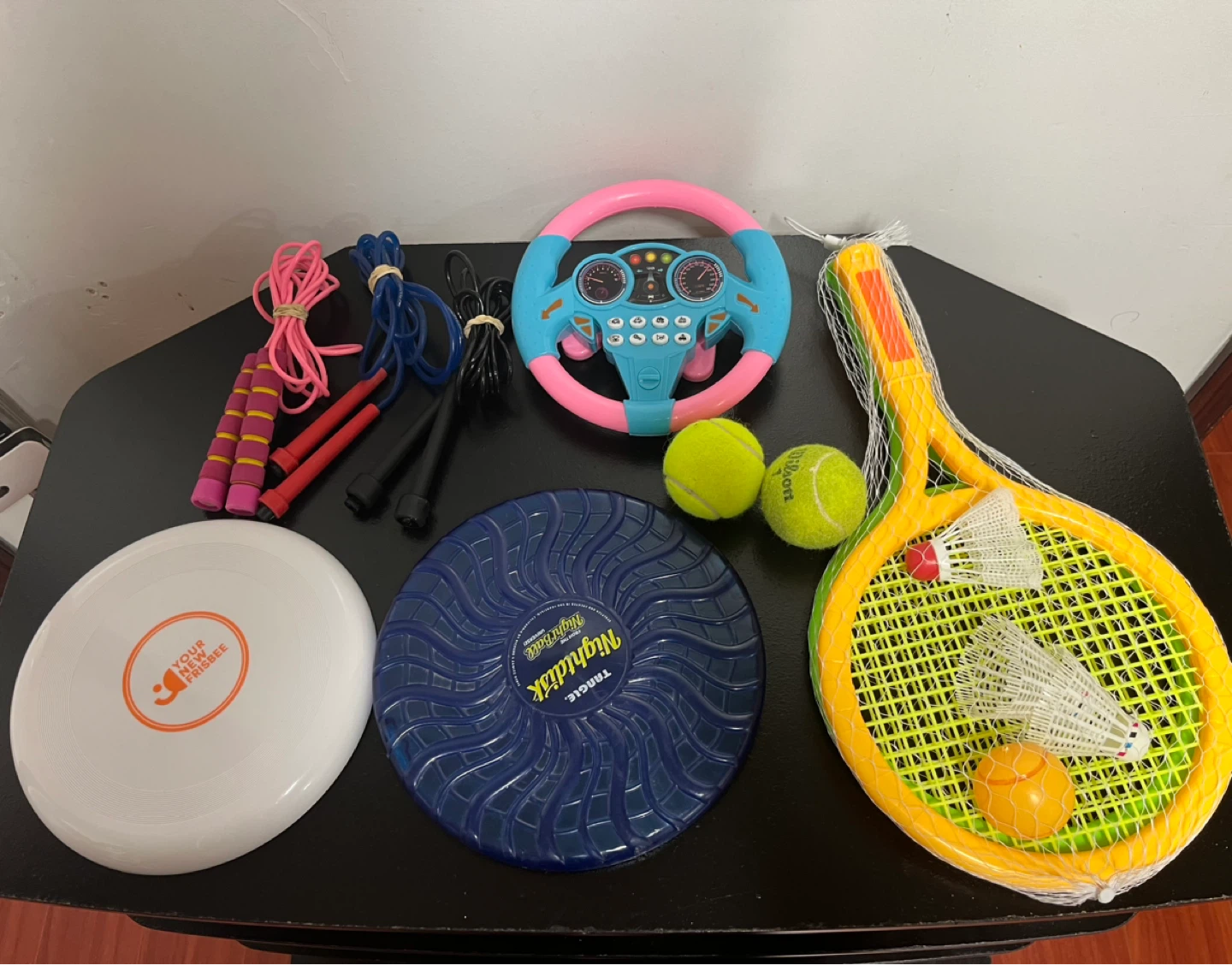 Kids Sports and Play Set with Toy Steering Wheel