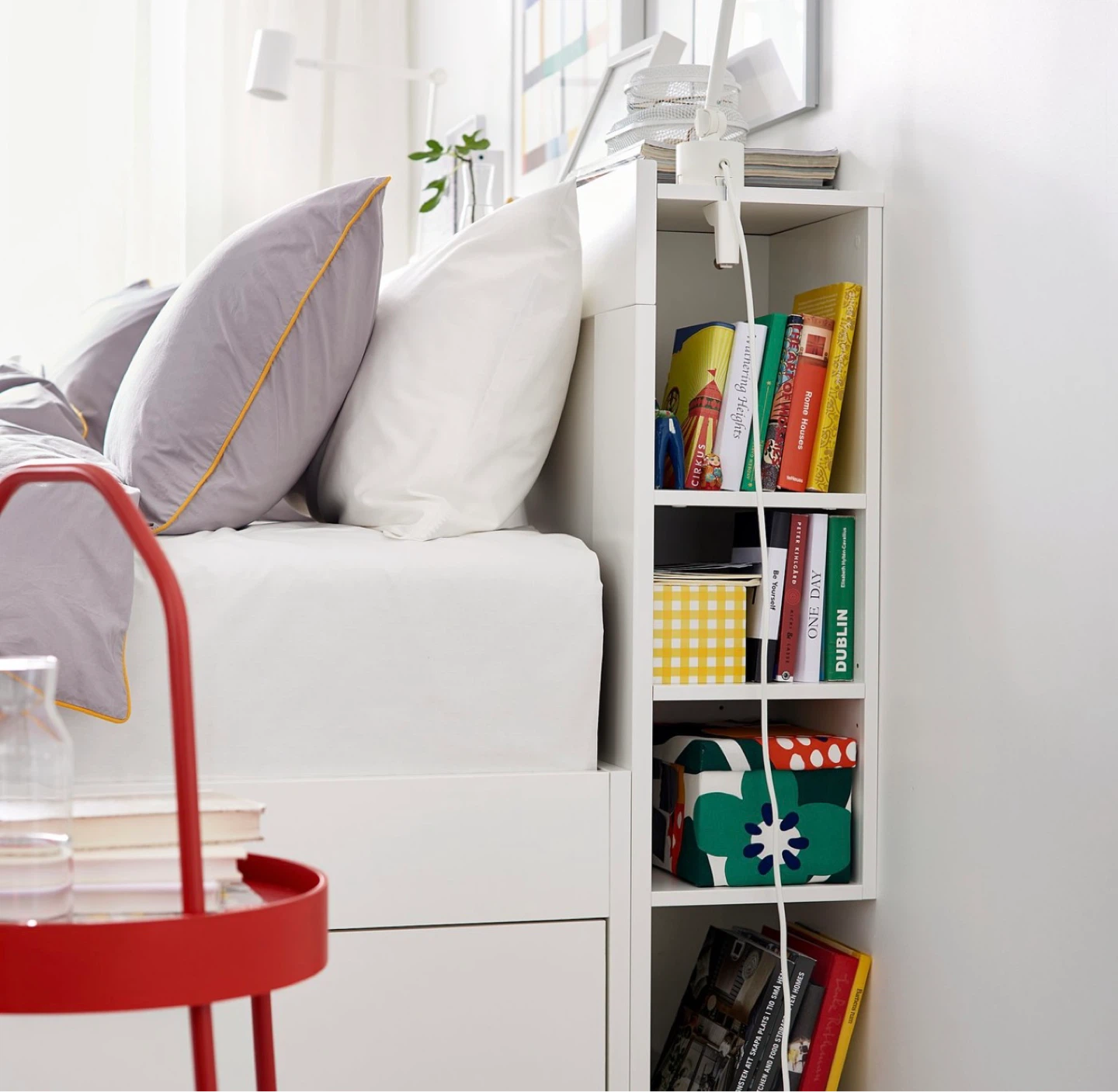 IKEA queen size bed with mattress - photo 3