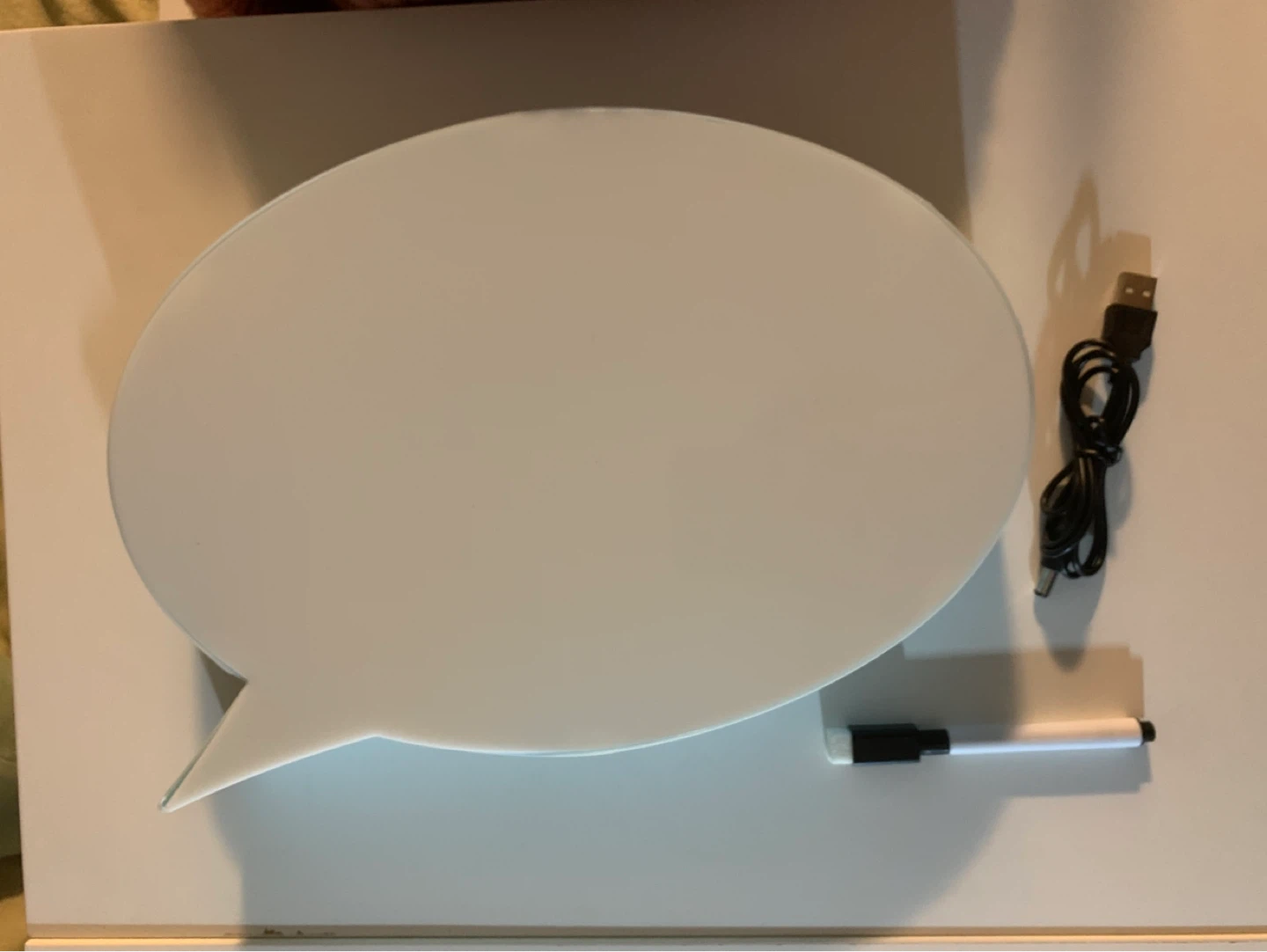 Light-up Speech Bubble Dry Erase Board - photo 2