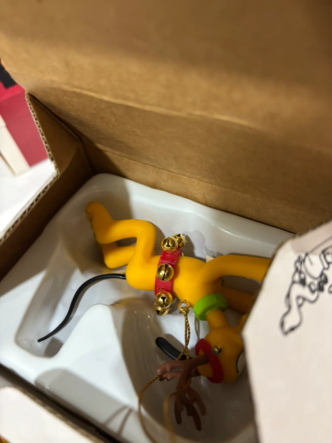 Disney Pluto Christmas Ornament with Bells and Antlers - photo 5