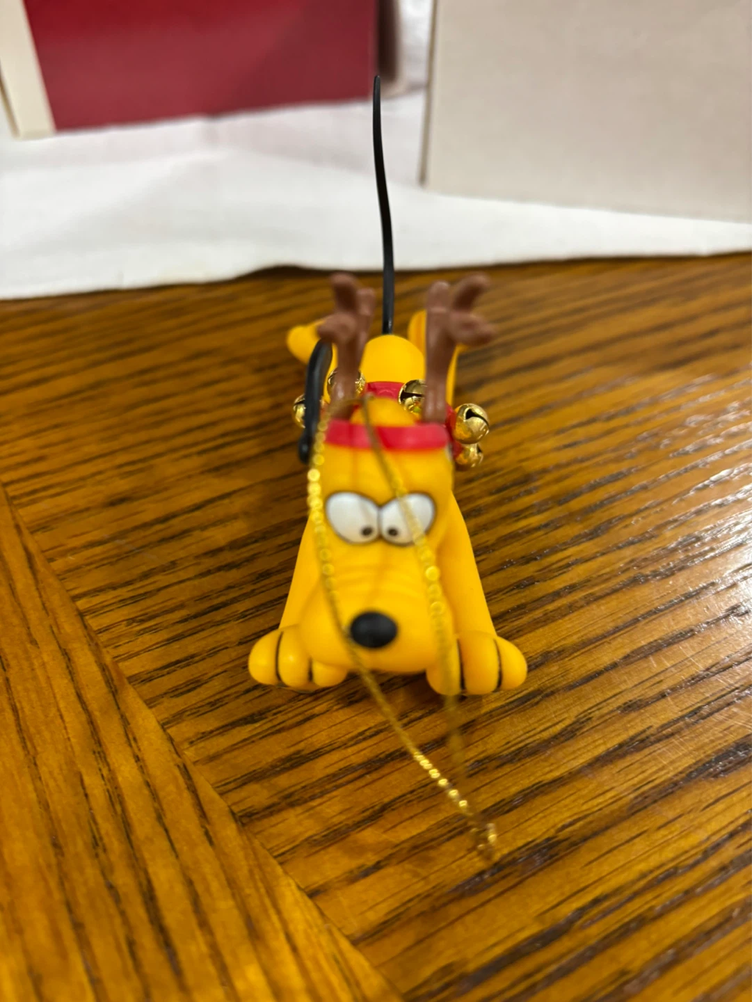 Disney Pluto Christmas Ornament with Bells and Antlers - photo 2