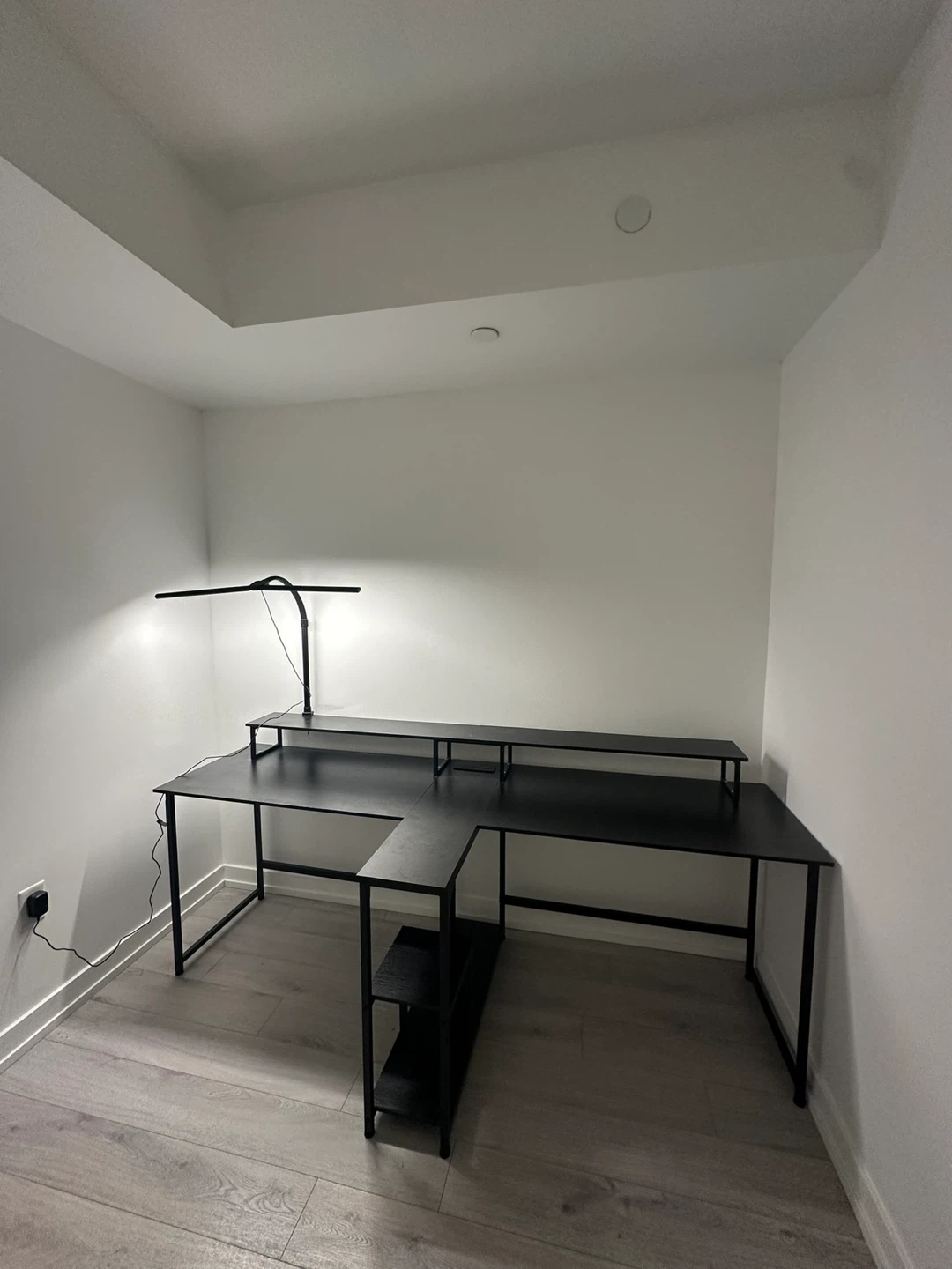 Two people Computer Desk with Power Outlets