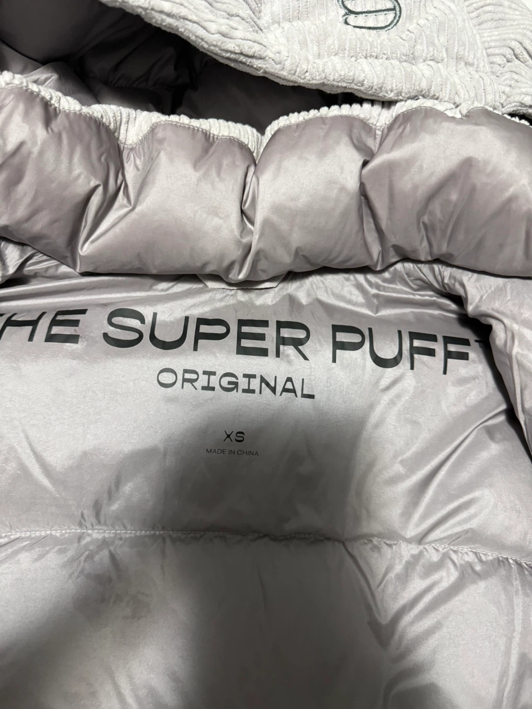 The Super Puff Original XS Puffer Jacket - Grey Corduroy