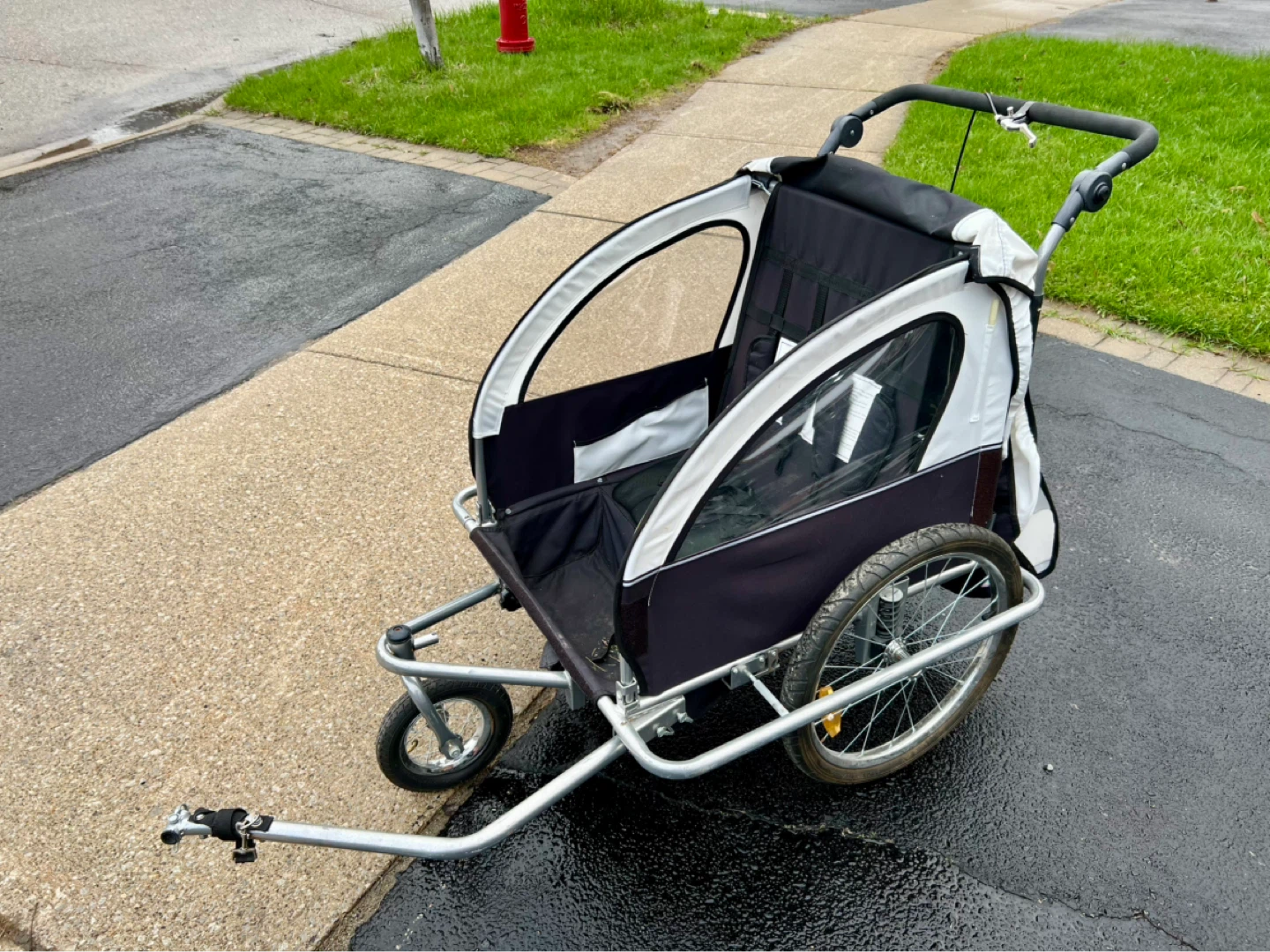 Aosom Double Child Bike Trailer Jogger - photo 2