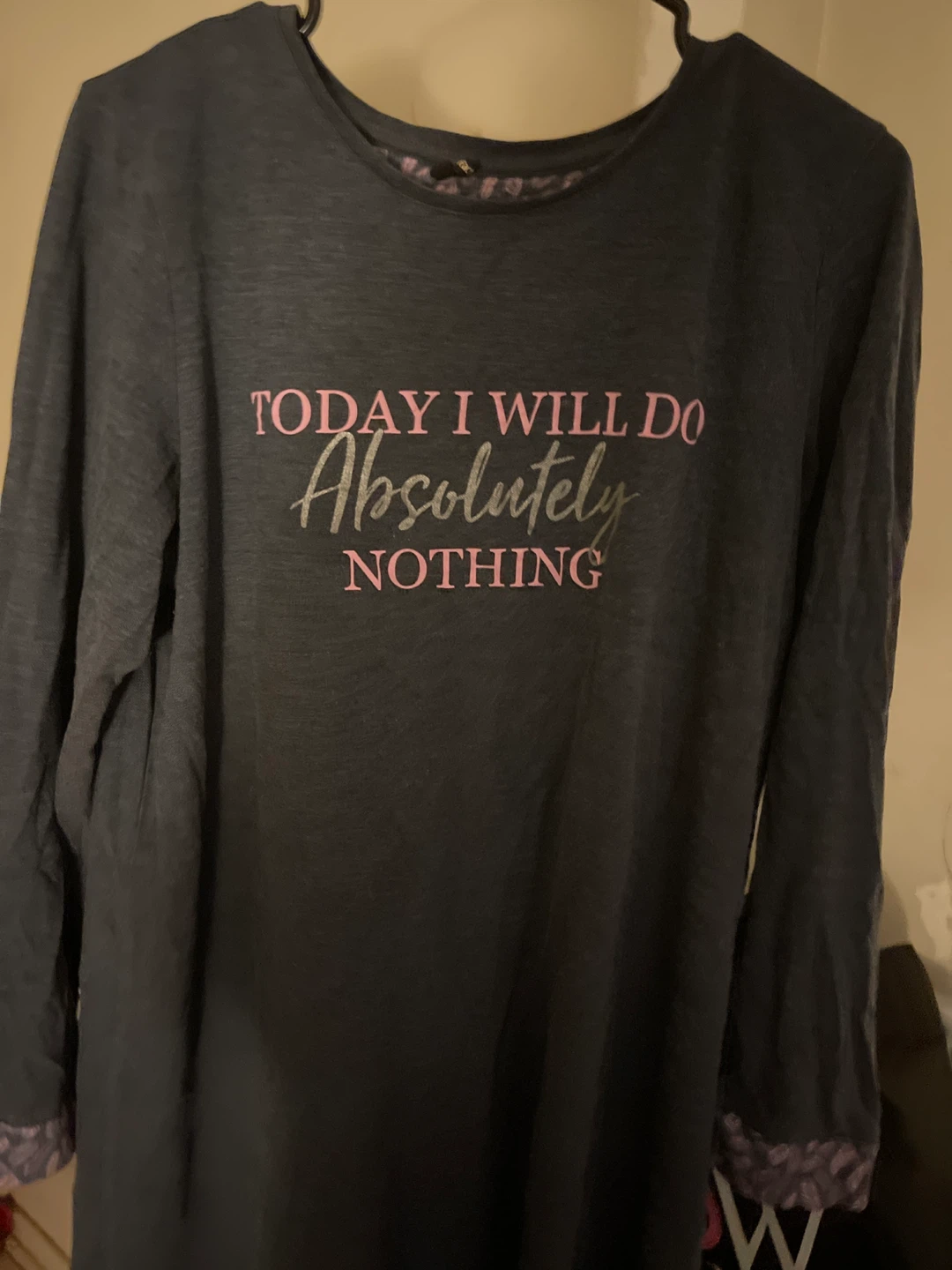 Long sleeve pyjama dress