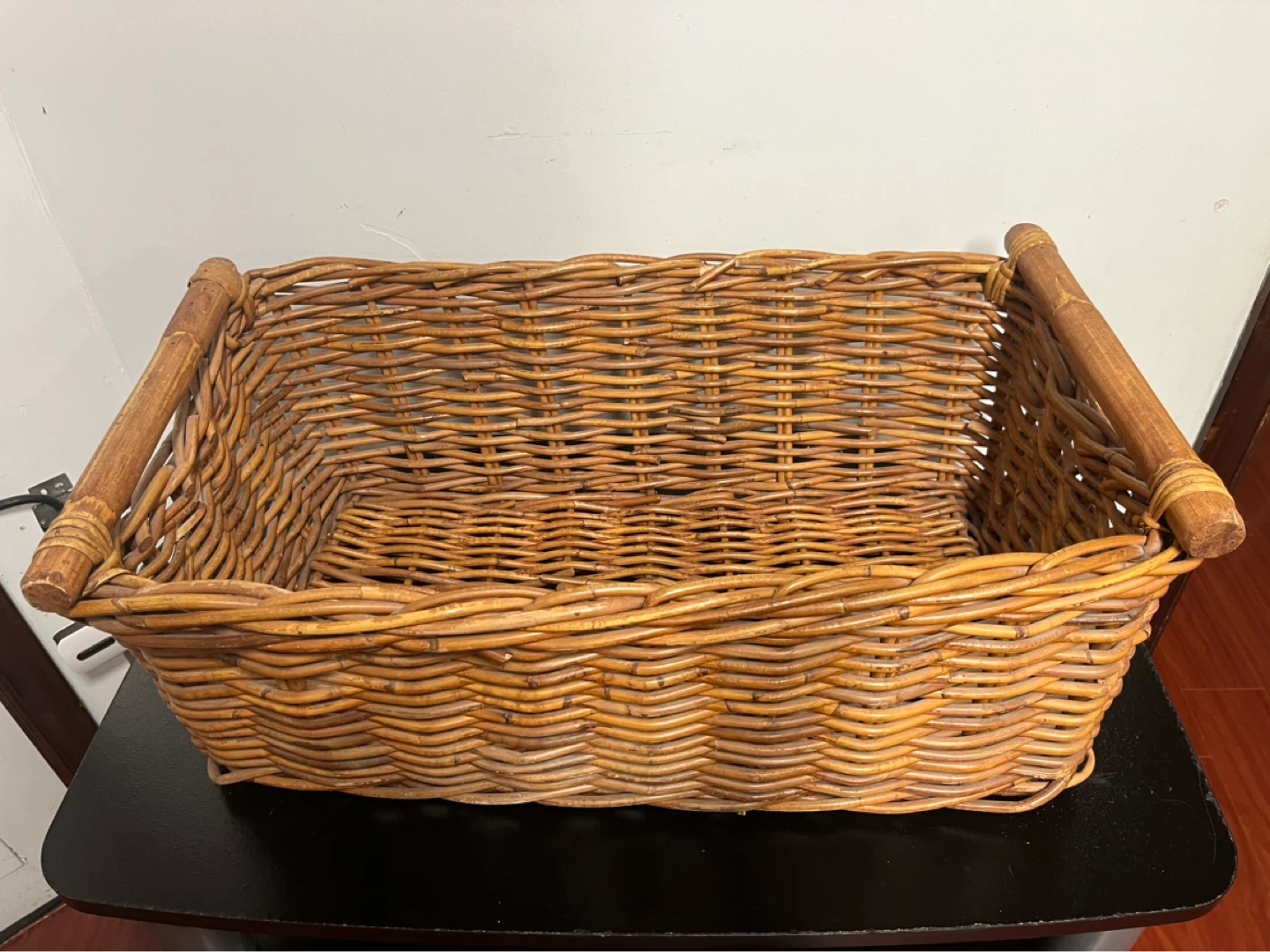 Wicker Storage Basket with Handles