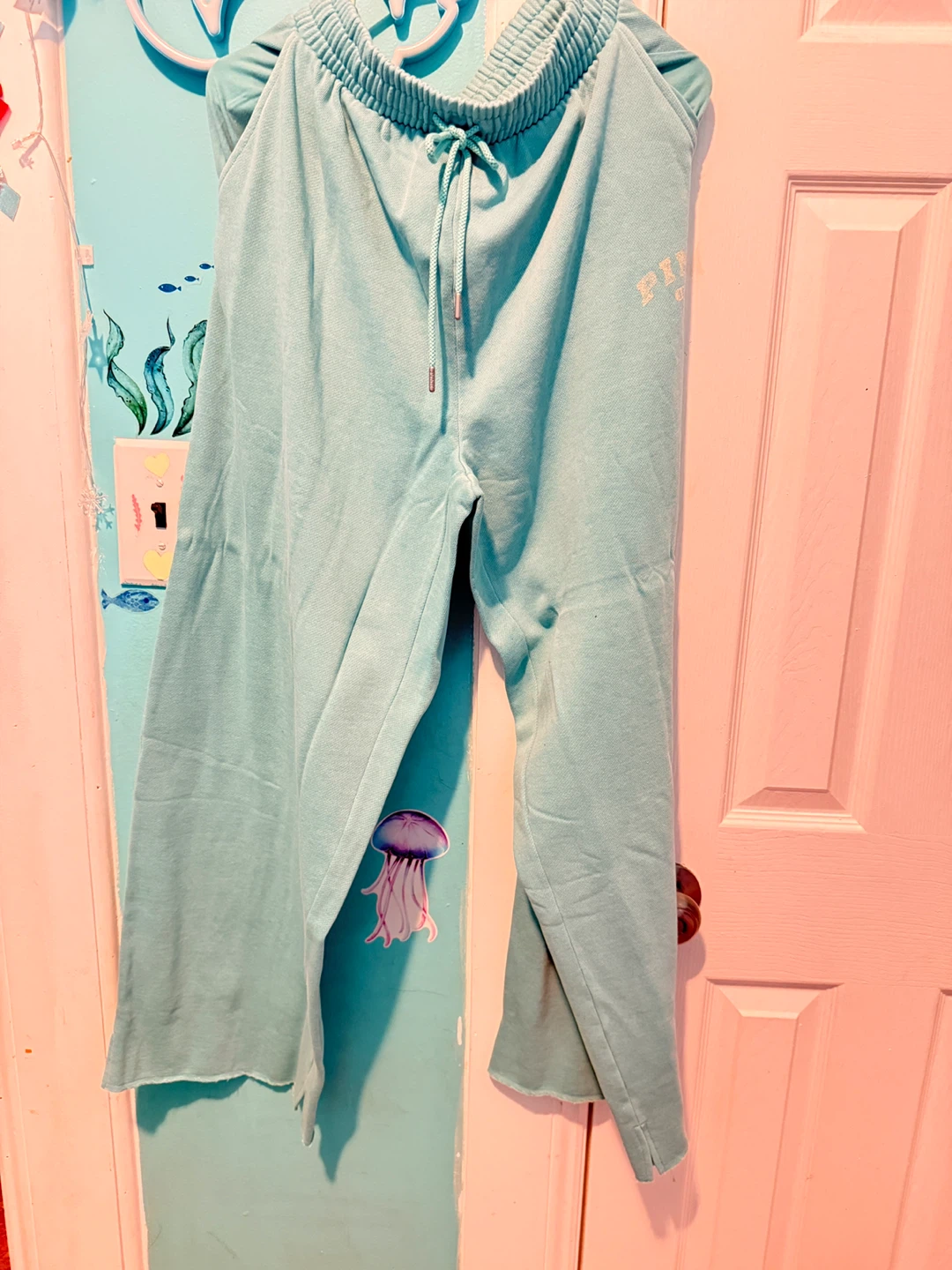 Victoria's Secret PINK Sweatpants M Regular Aqua