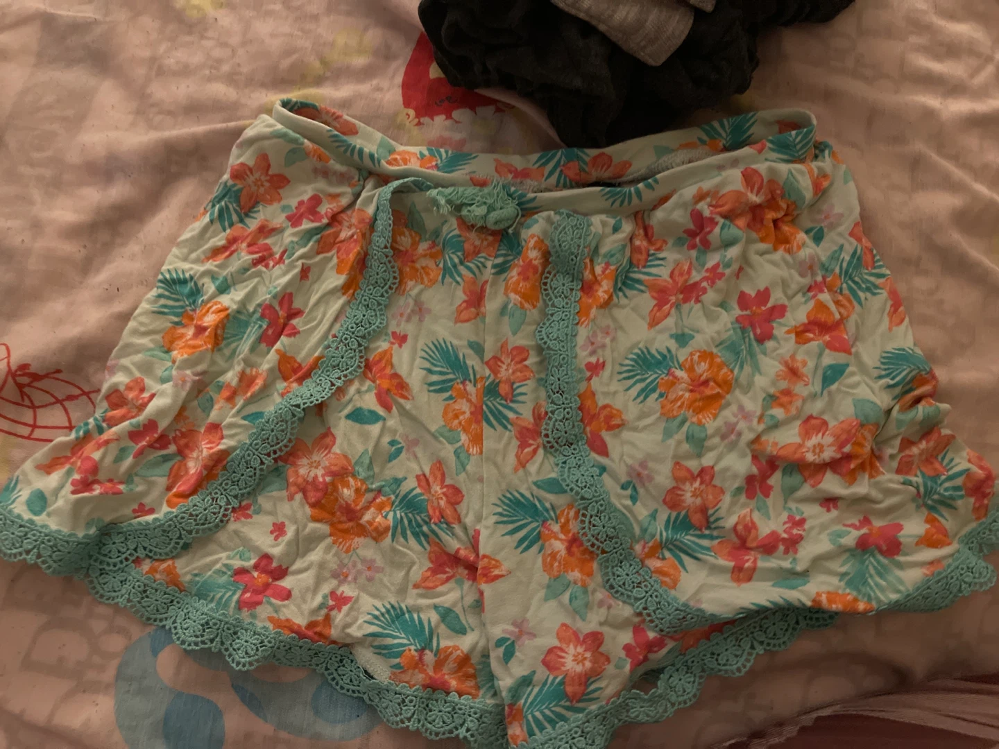 Tropical flower shorts