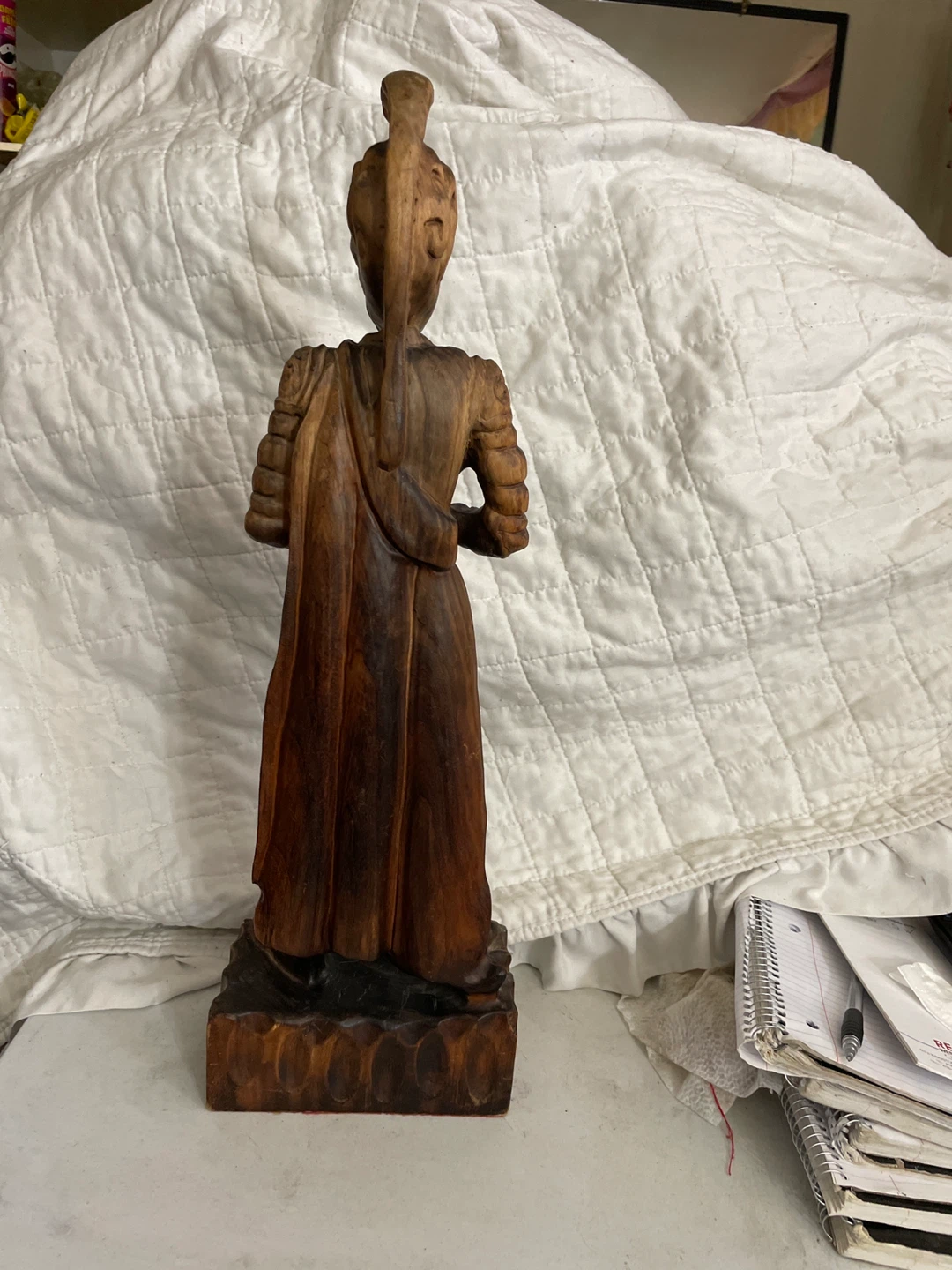 Vintage Wooden Knight Figurine - photo 2
